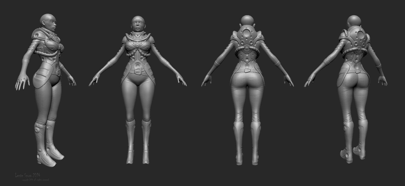 Sci-Fi Pilot Concept Design
Maya
Zbrush
Knald
Substance Painter
Marmoset Toolbag
Photoshop