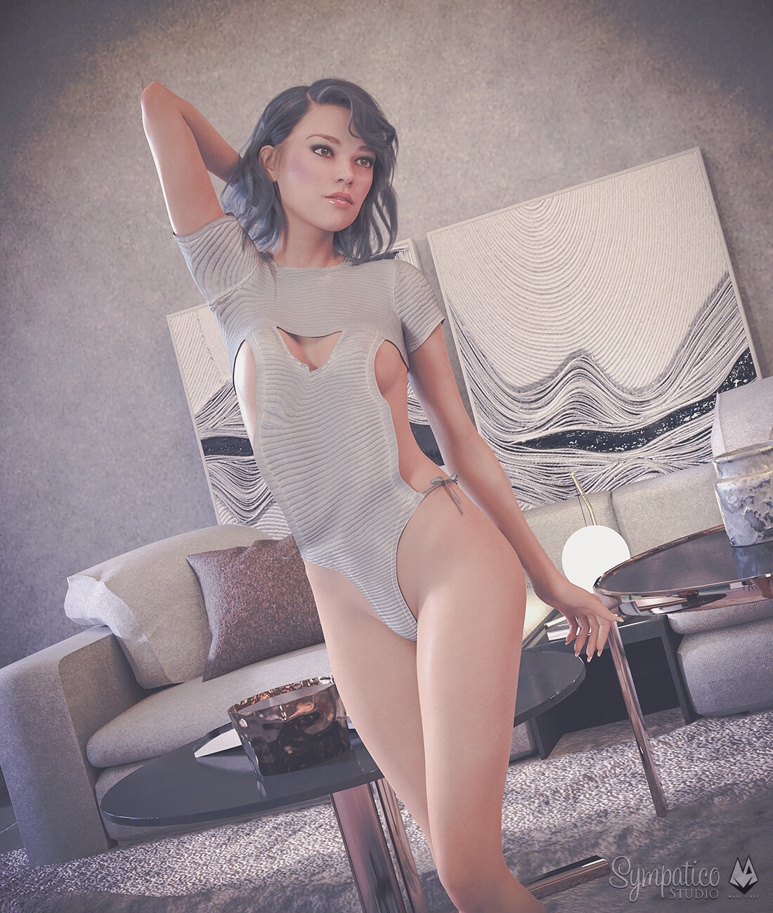 Sexy backless sweater cheap