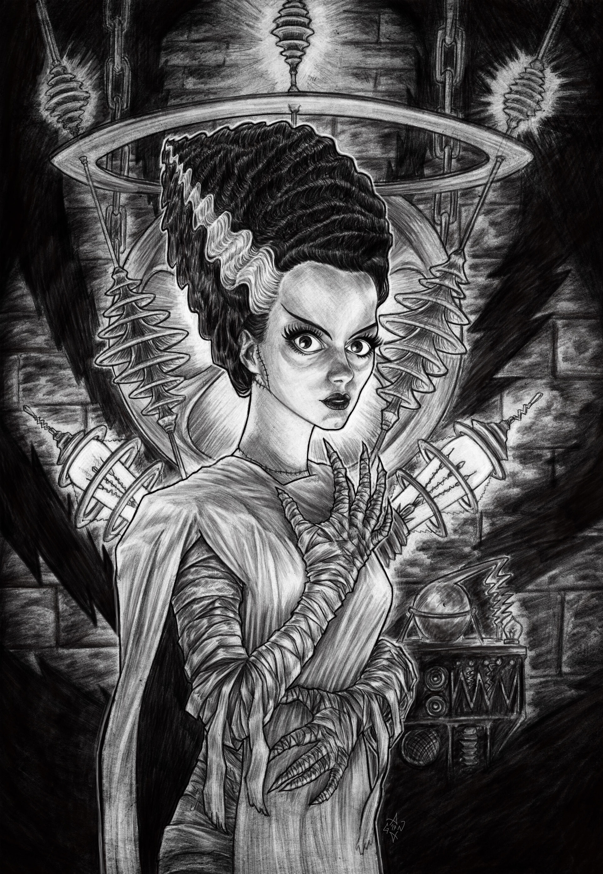 ArtStation Bride of Frankenstein