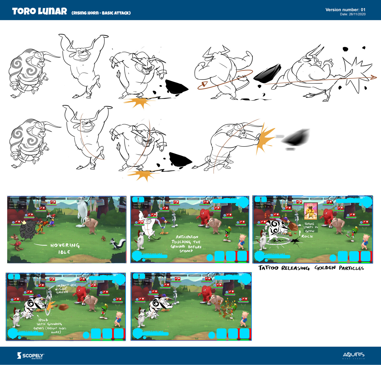 Concept for his basic attack