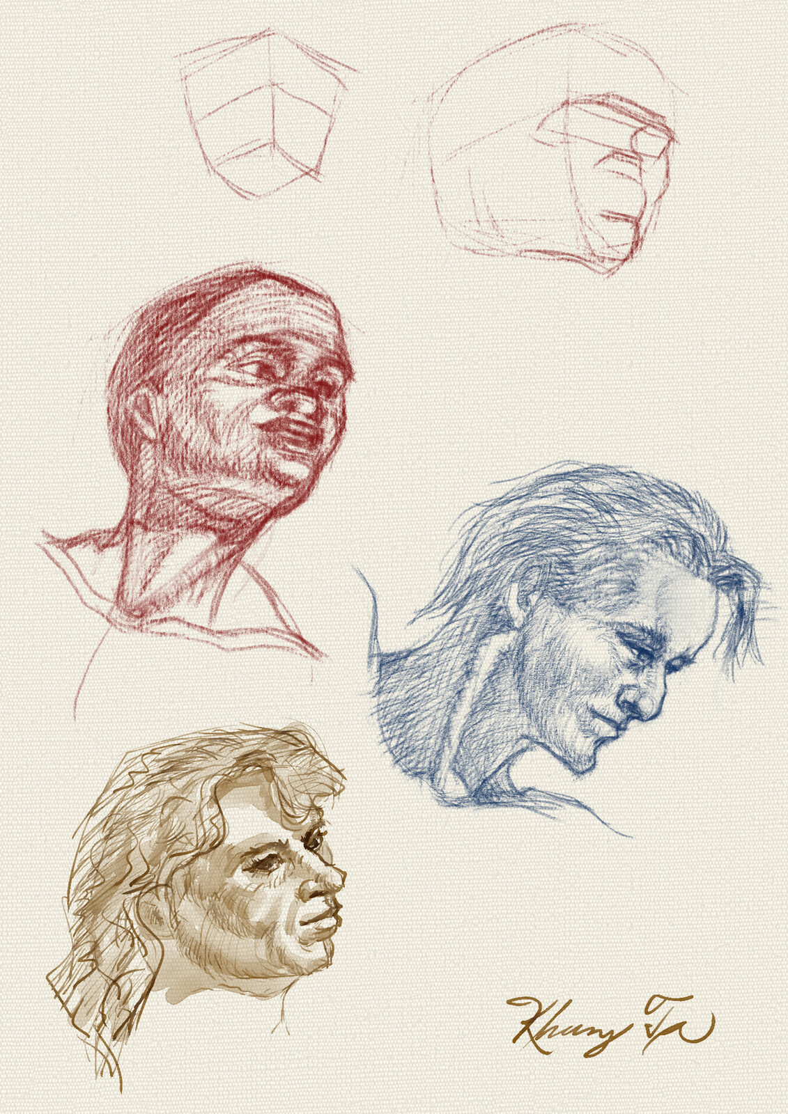Portrait Drawing Practice with Glenn Vilpuu