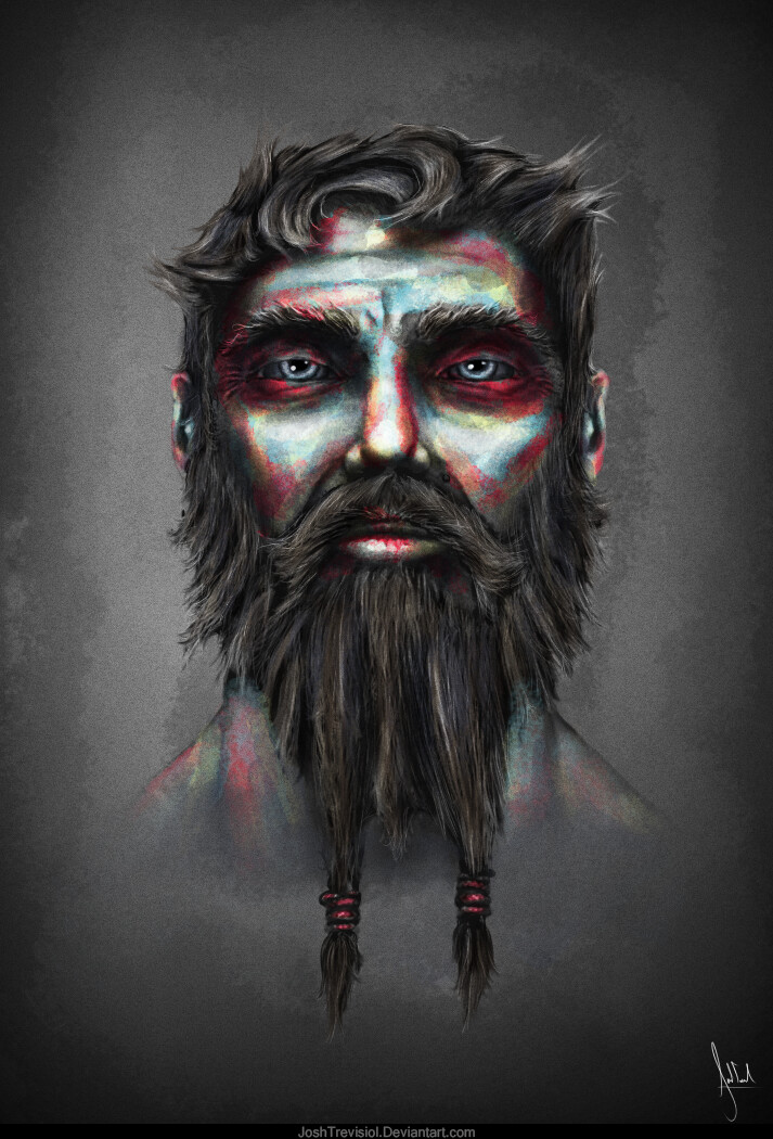 A portrait of what it feels like when I don't shave. Don't have a date on this one. Maybe 2014.