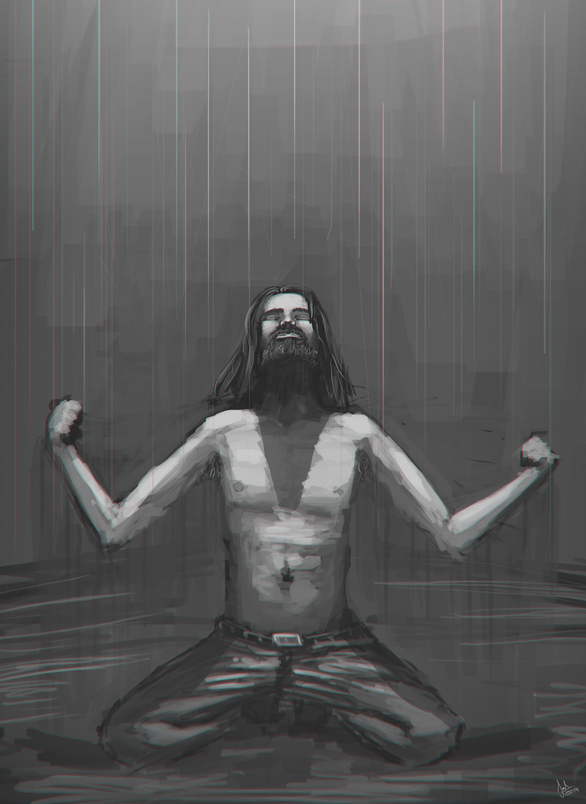 Rain at last, a portrait from 2014.