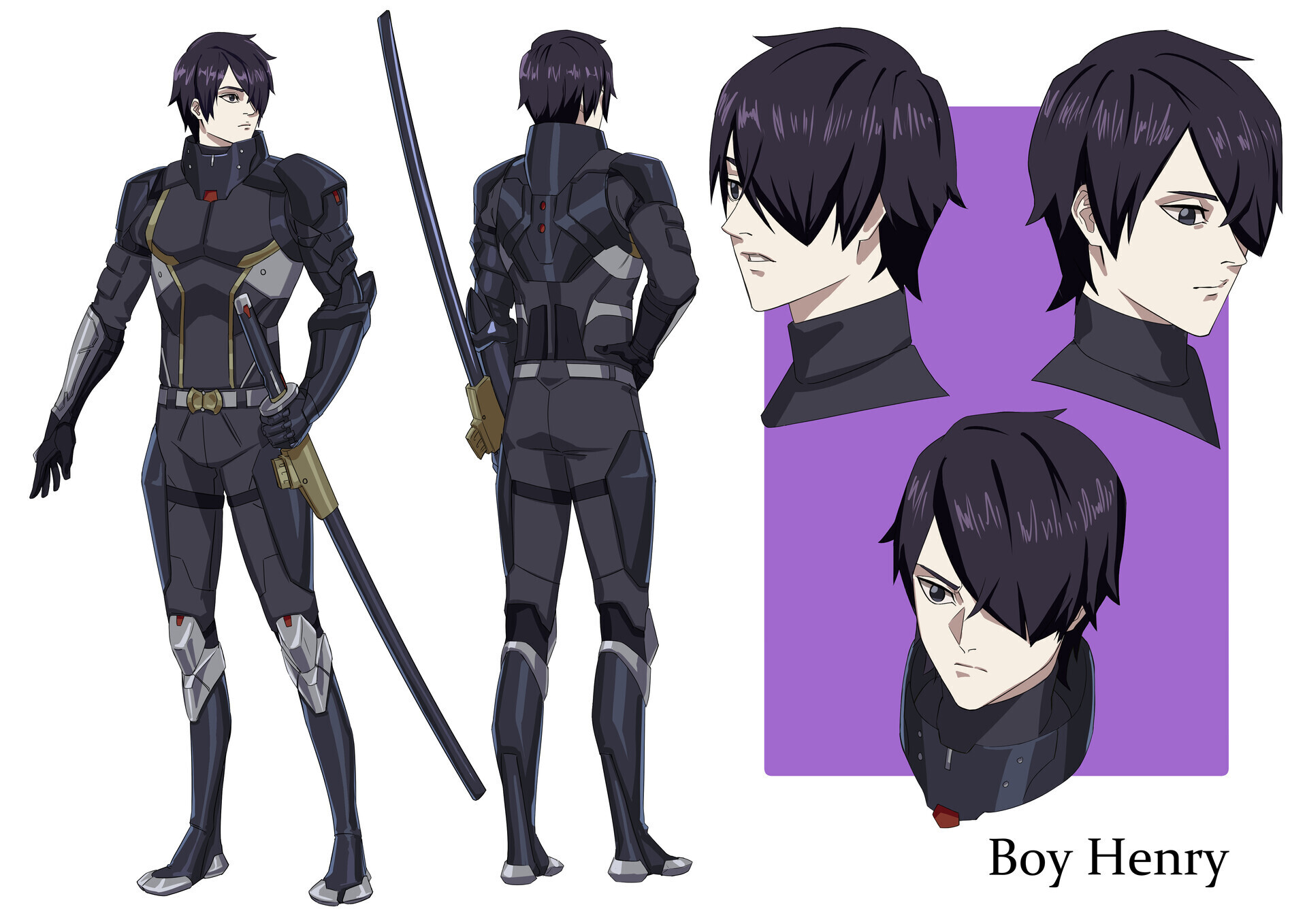 Model sheet Anime Character Concept art Anime purple manga png  PNGEgg