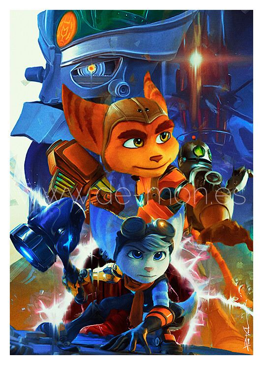 Ratchet and discount clank fan art