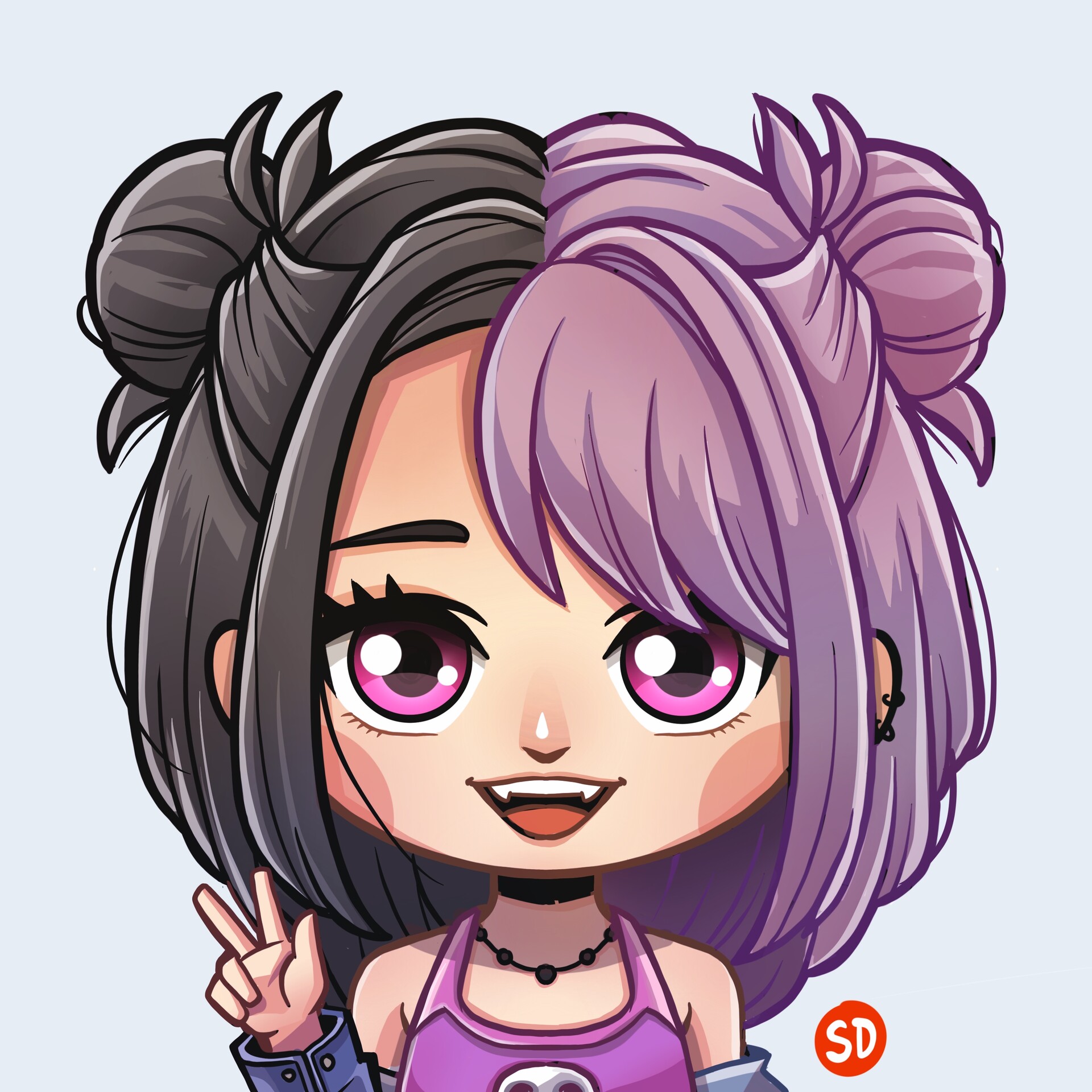 ArtStation - Draw a Chibi E-Girl, concept by Happys Charms