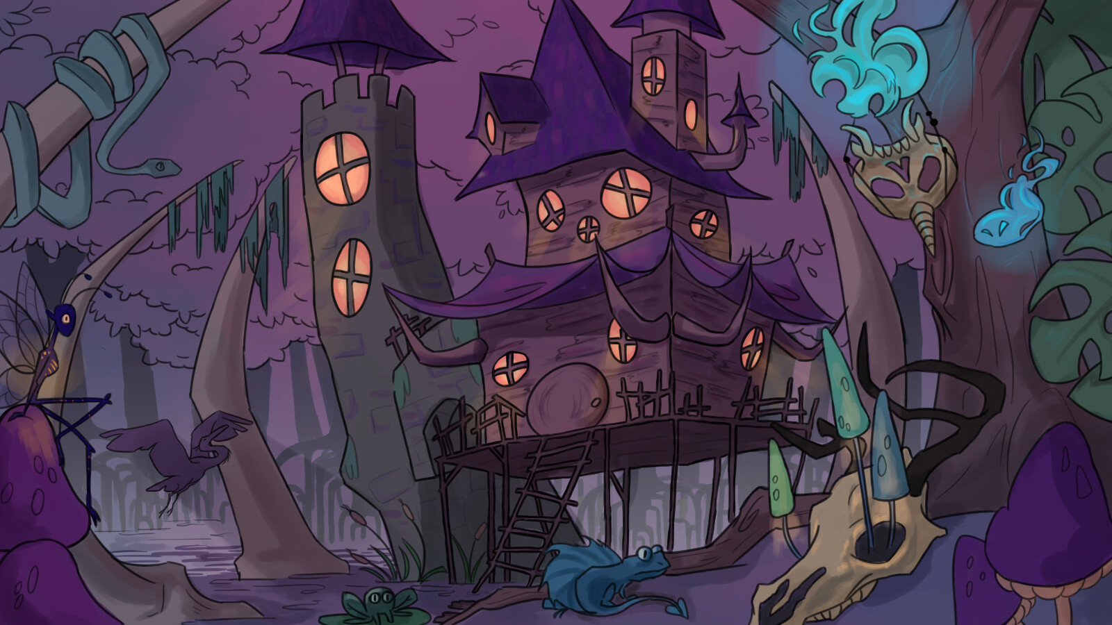 ArtStation - Swamp Witch´s House