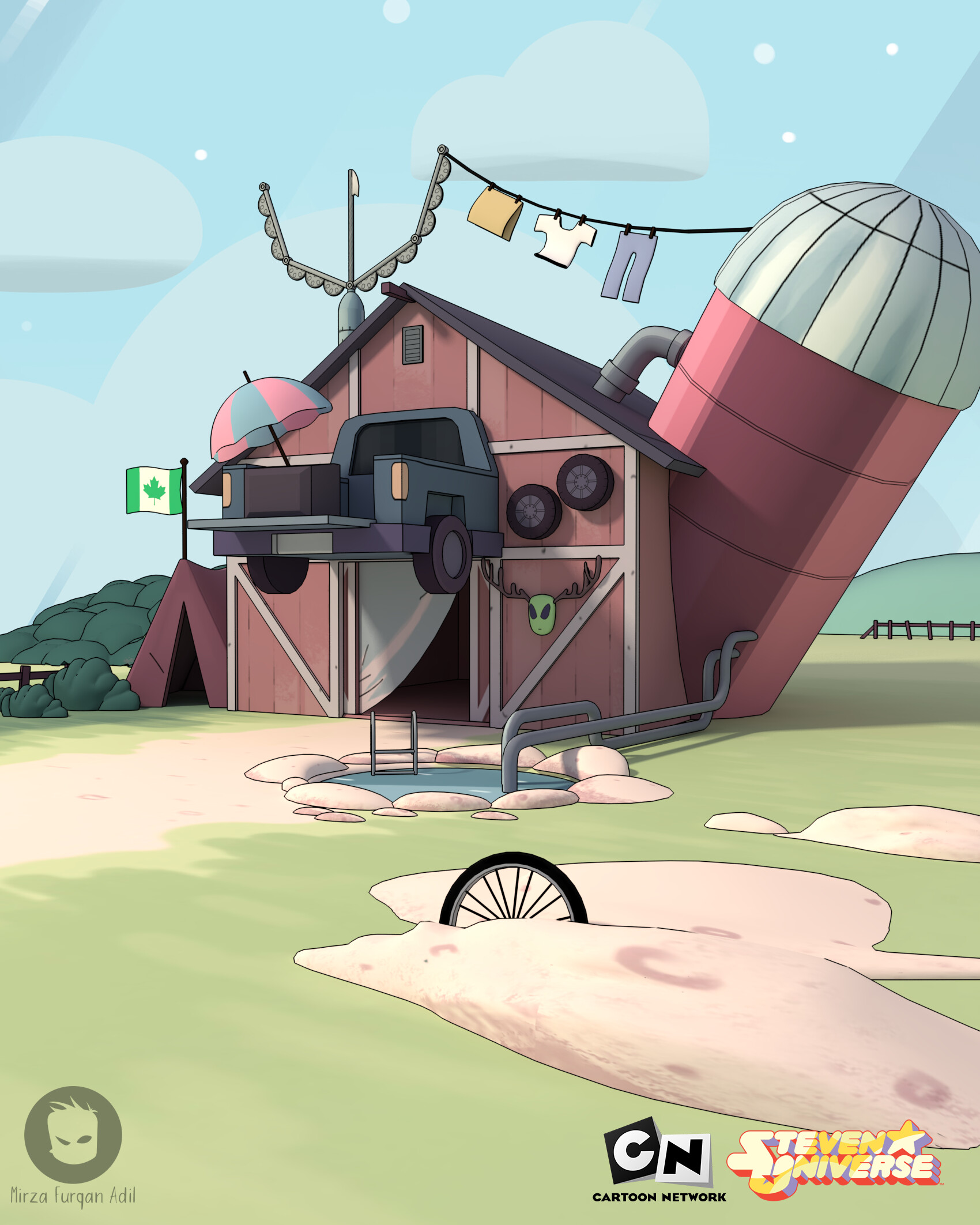 Artstation Steven Universe Barn Game Environment 2725