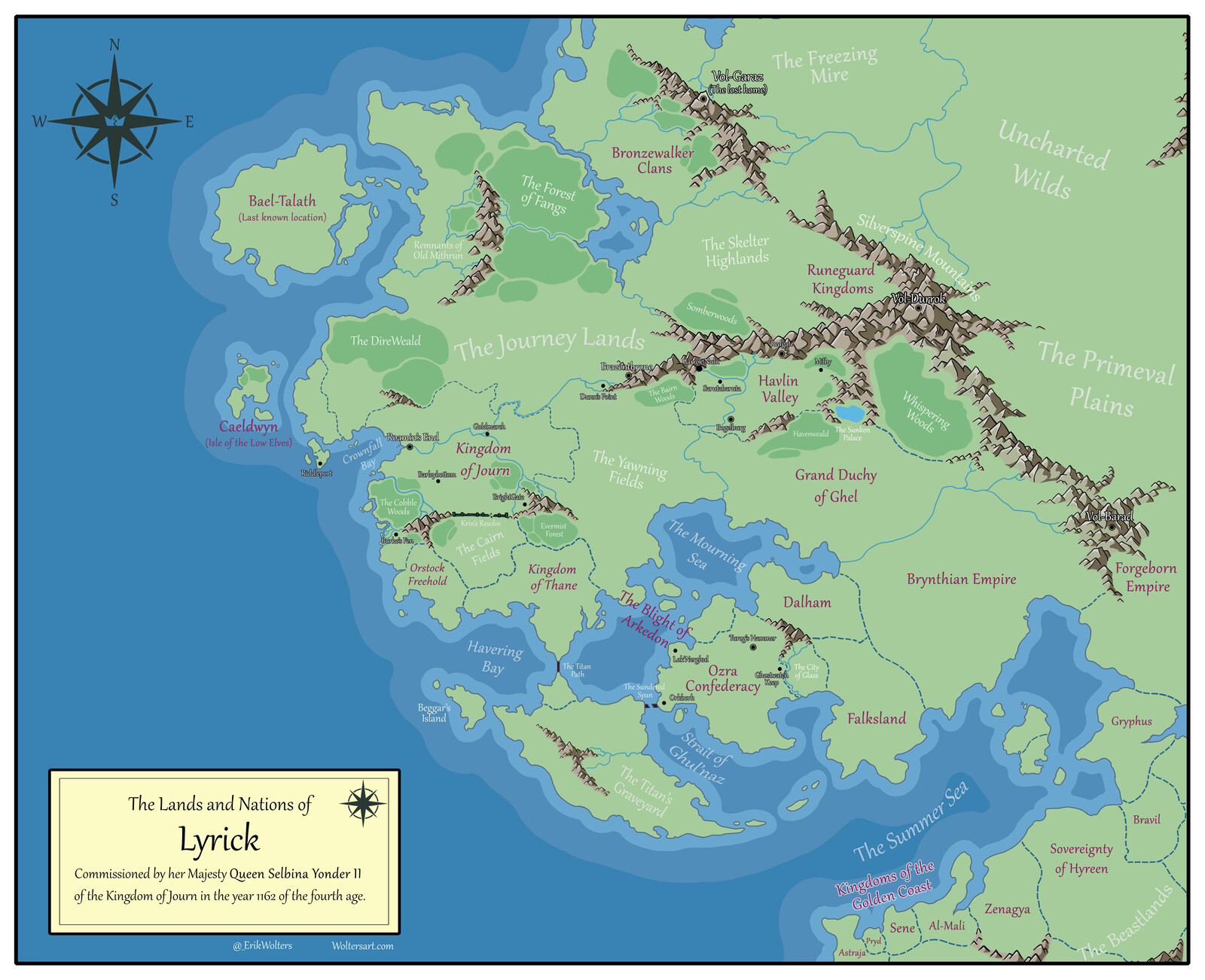 Map of Lyrick
