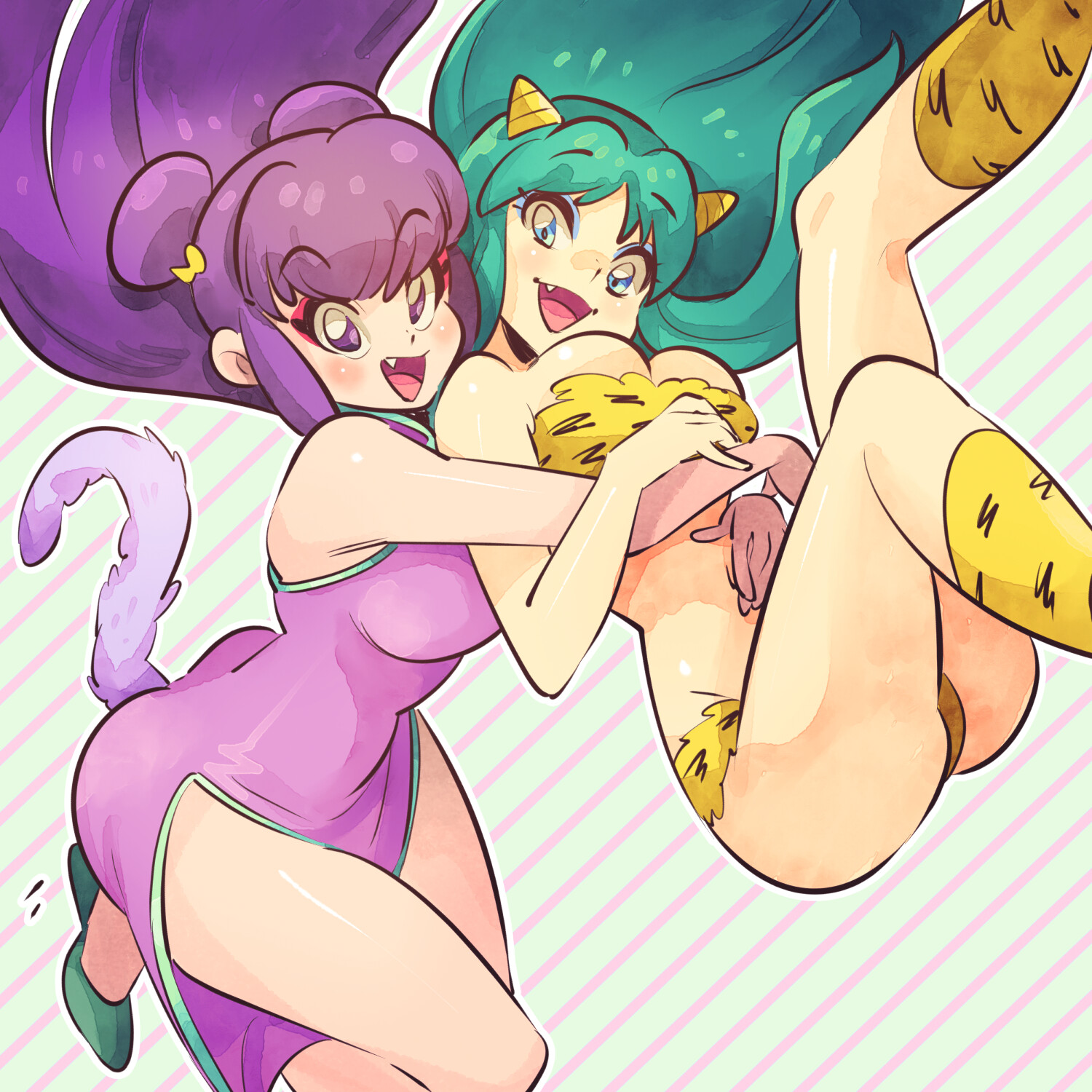 Ranma 1/2 X Urusei Yatsura.