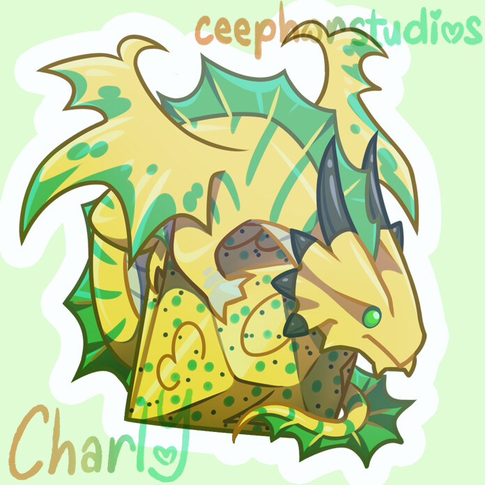 ArtStation Bronze dragon on a d10