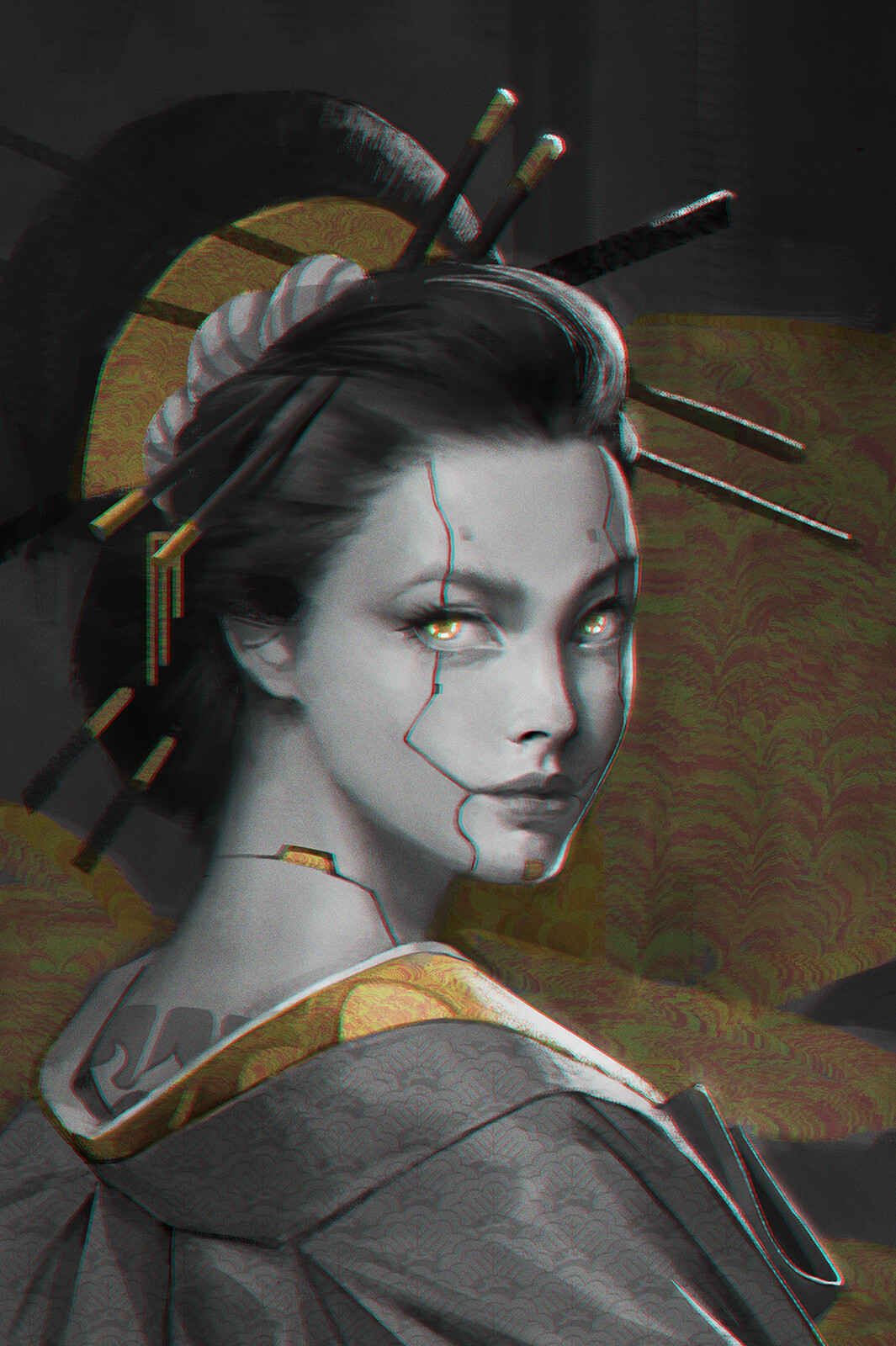 Lei Deng Cyberpunk 2077 Fan Art Tiger Claws 3443