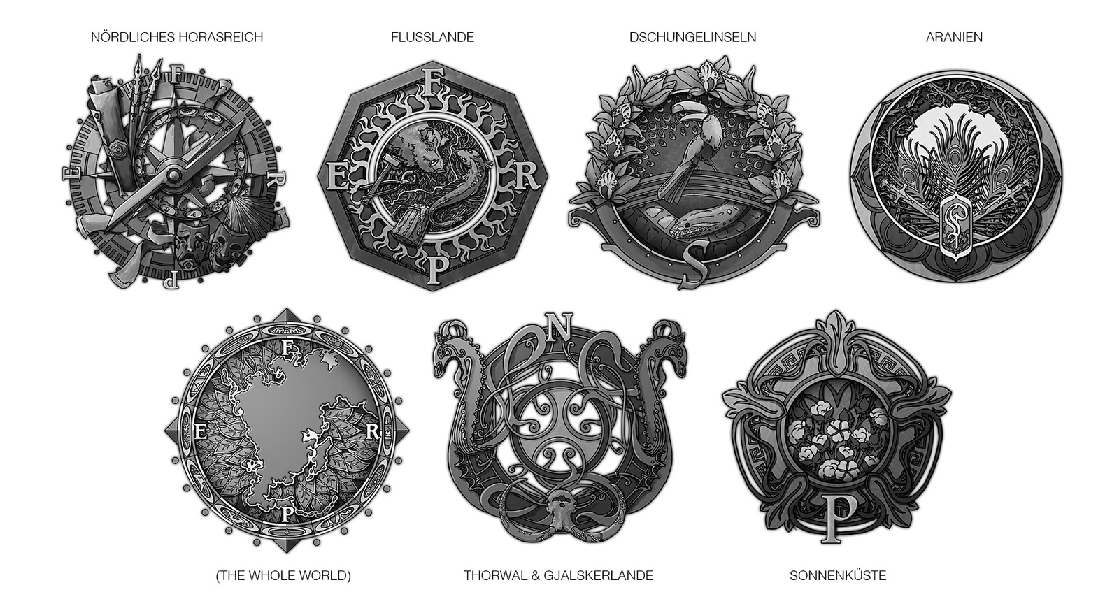 Some Compasses to differentiate different thematic Map Packs