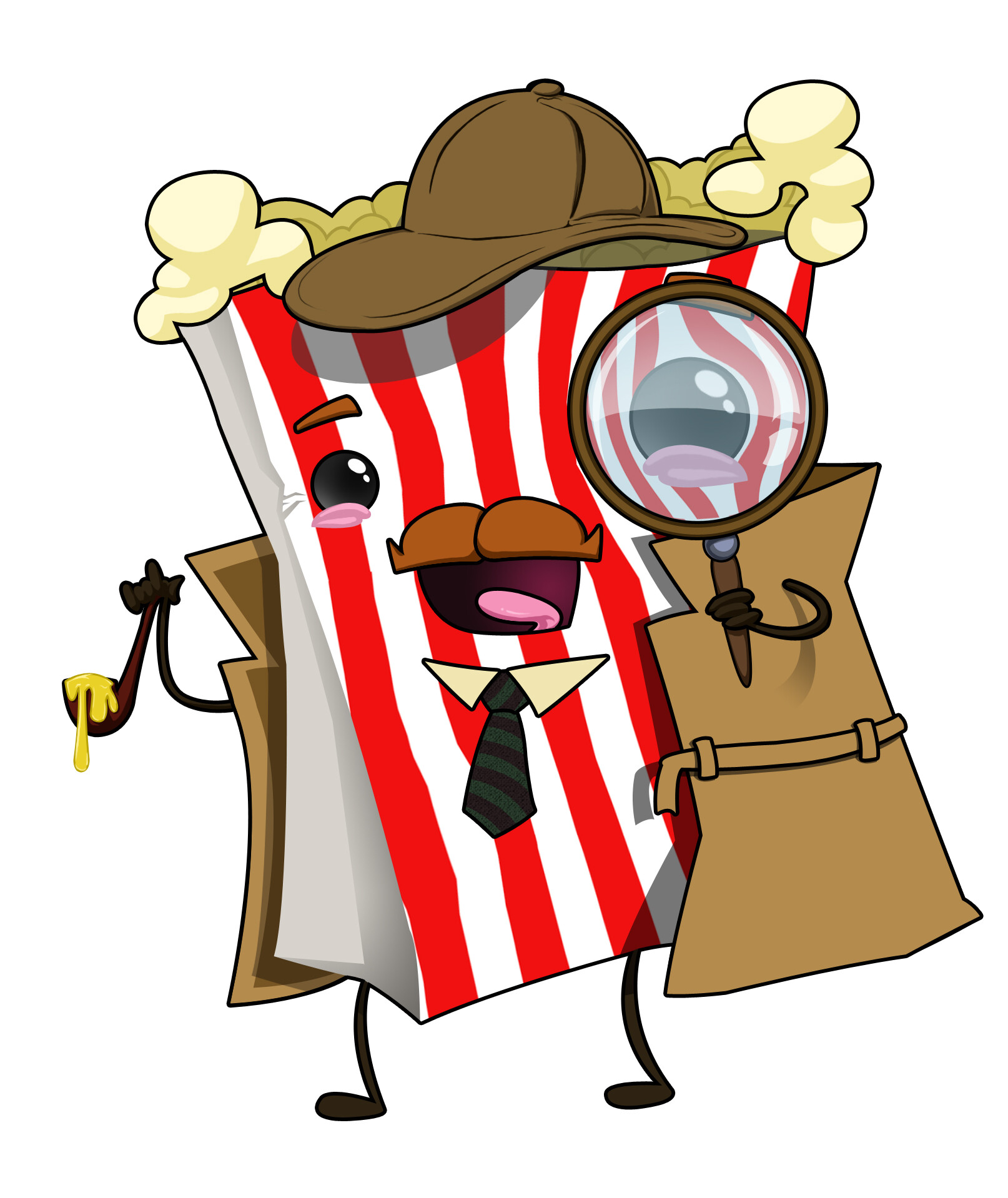 detective popcorn plush
