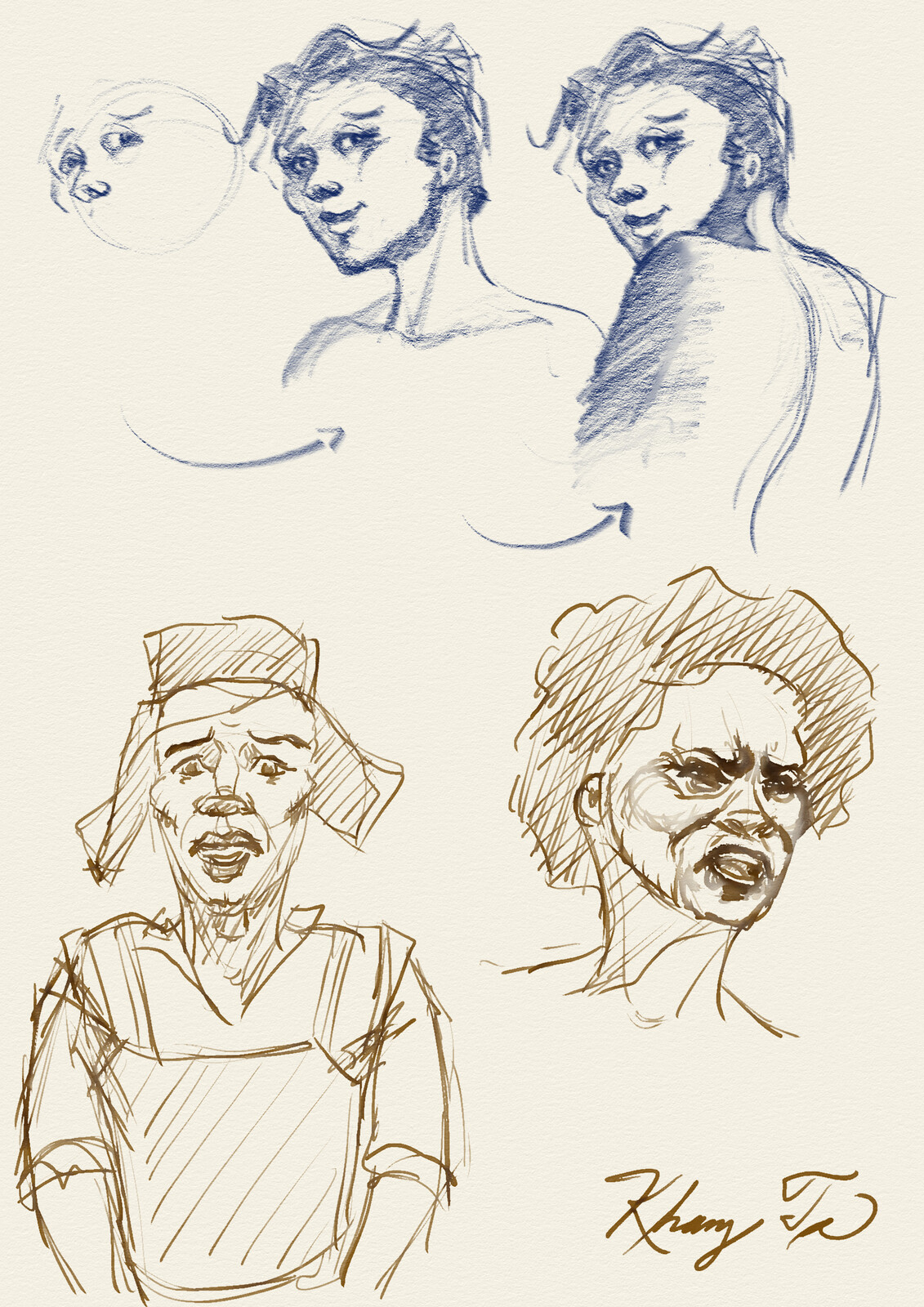 Portrait Drawing Practice with Glenn Vilpuu