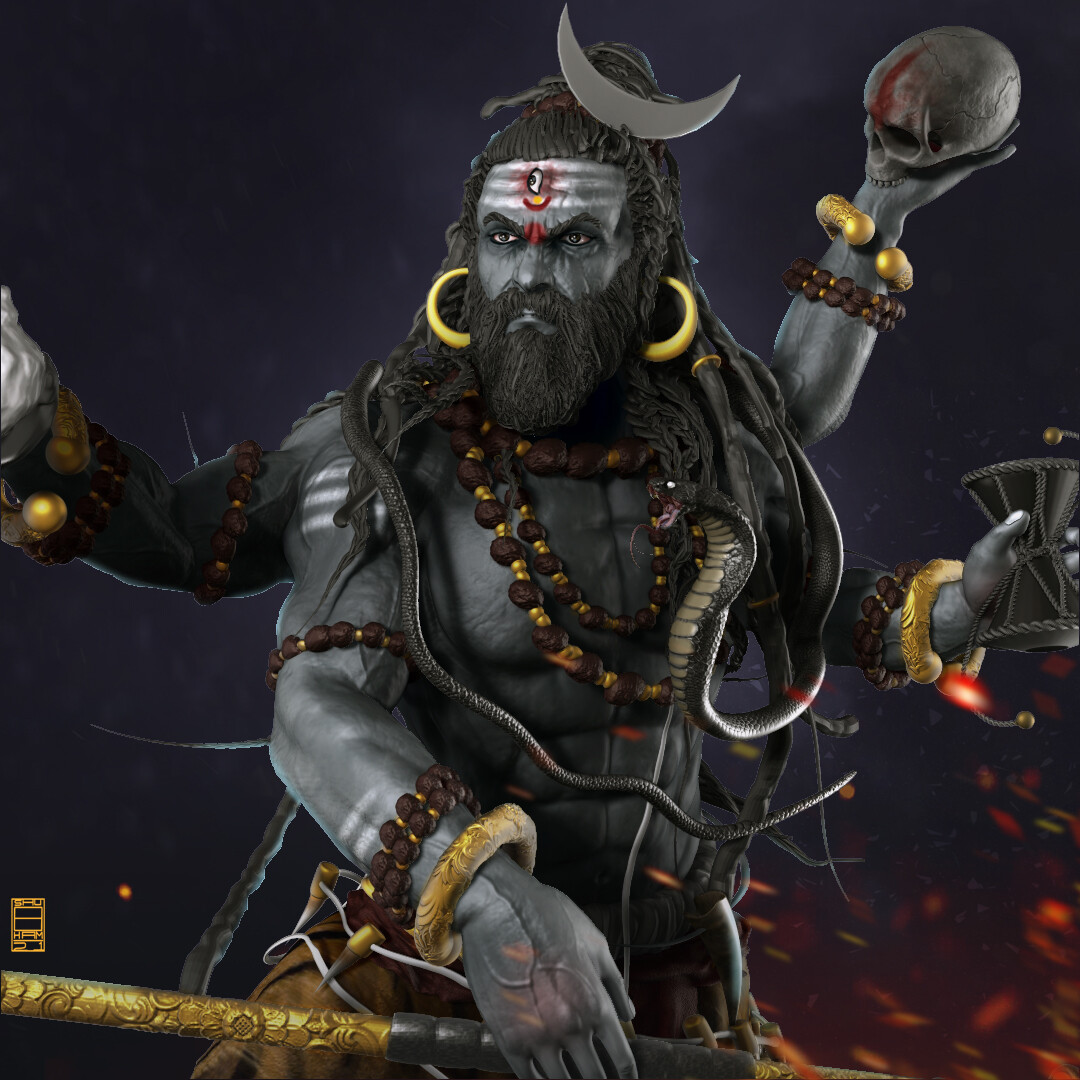 ArtStation - mahakaal: the god of destruction