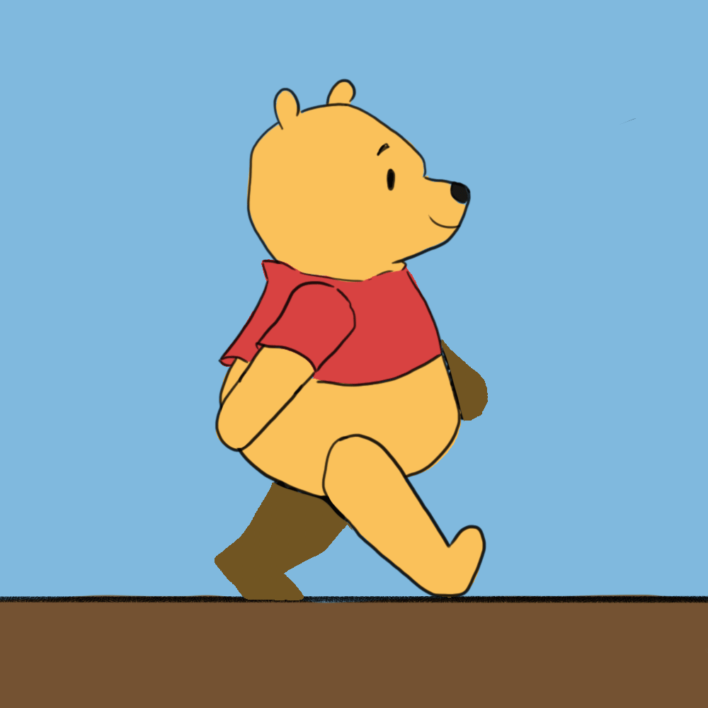 ArtStation - Its Winnie the Pooh (walking animation)