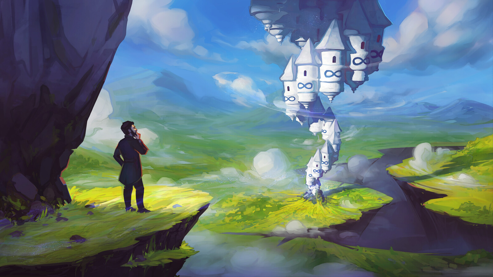 Tower of Infinities • Math / Fantasy Illustration • 2021