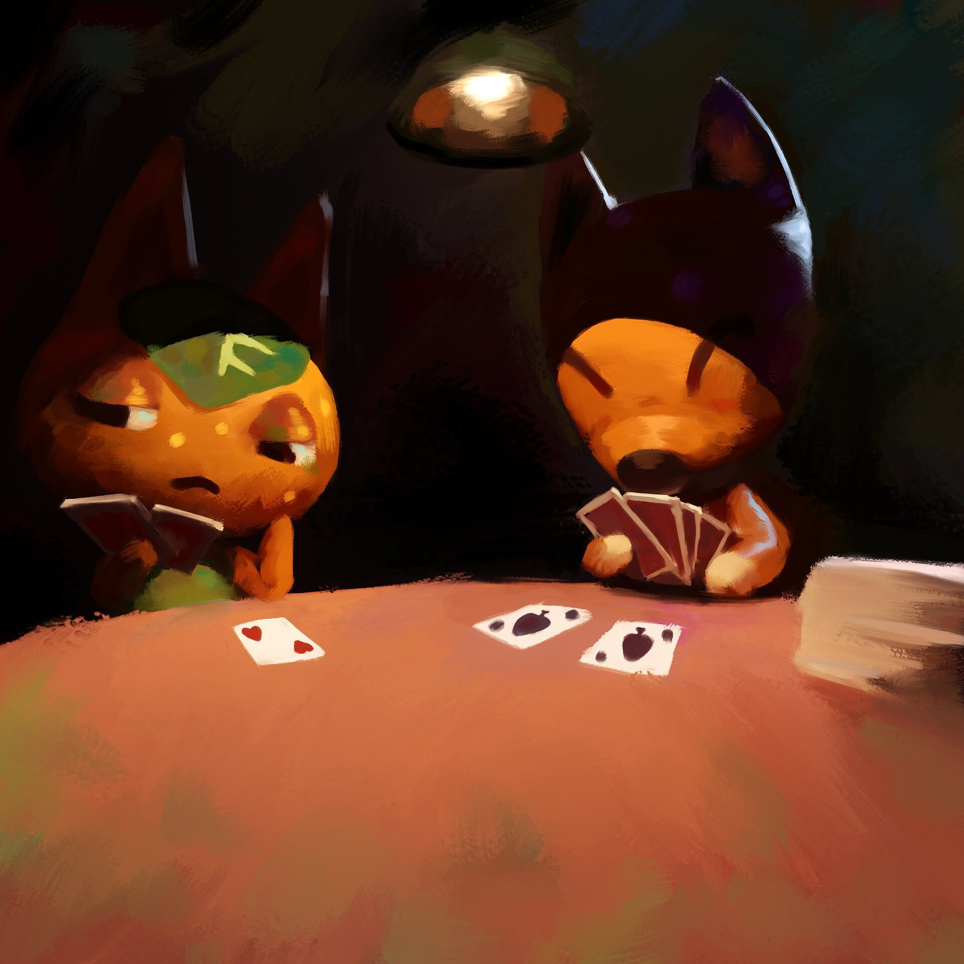 ArtStation Animal crossing paintings