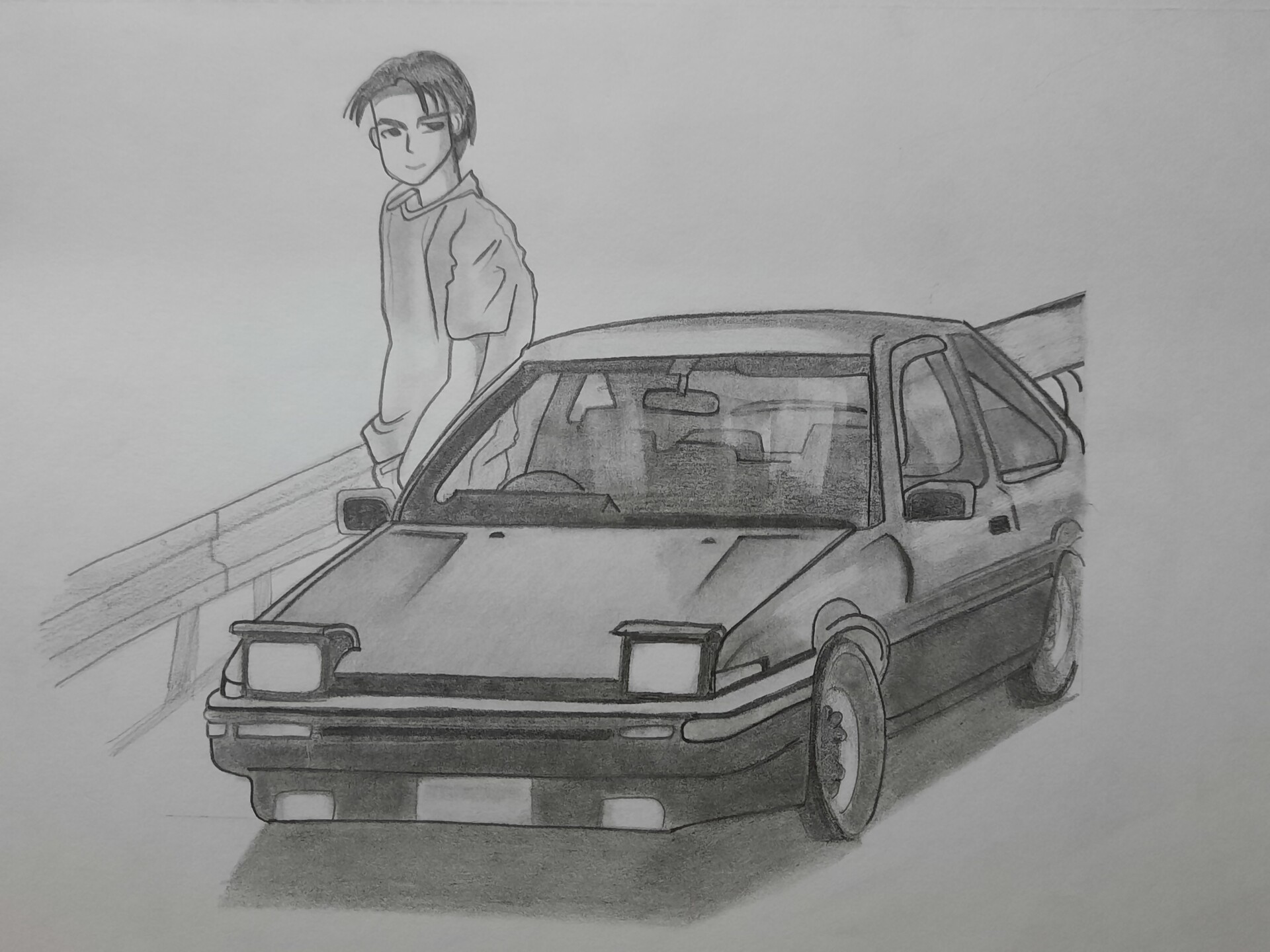 ArtStation - INITIAL D - TAKUMI AE86