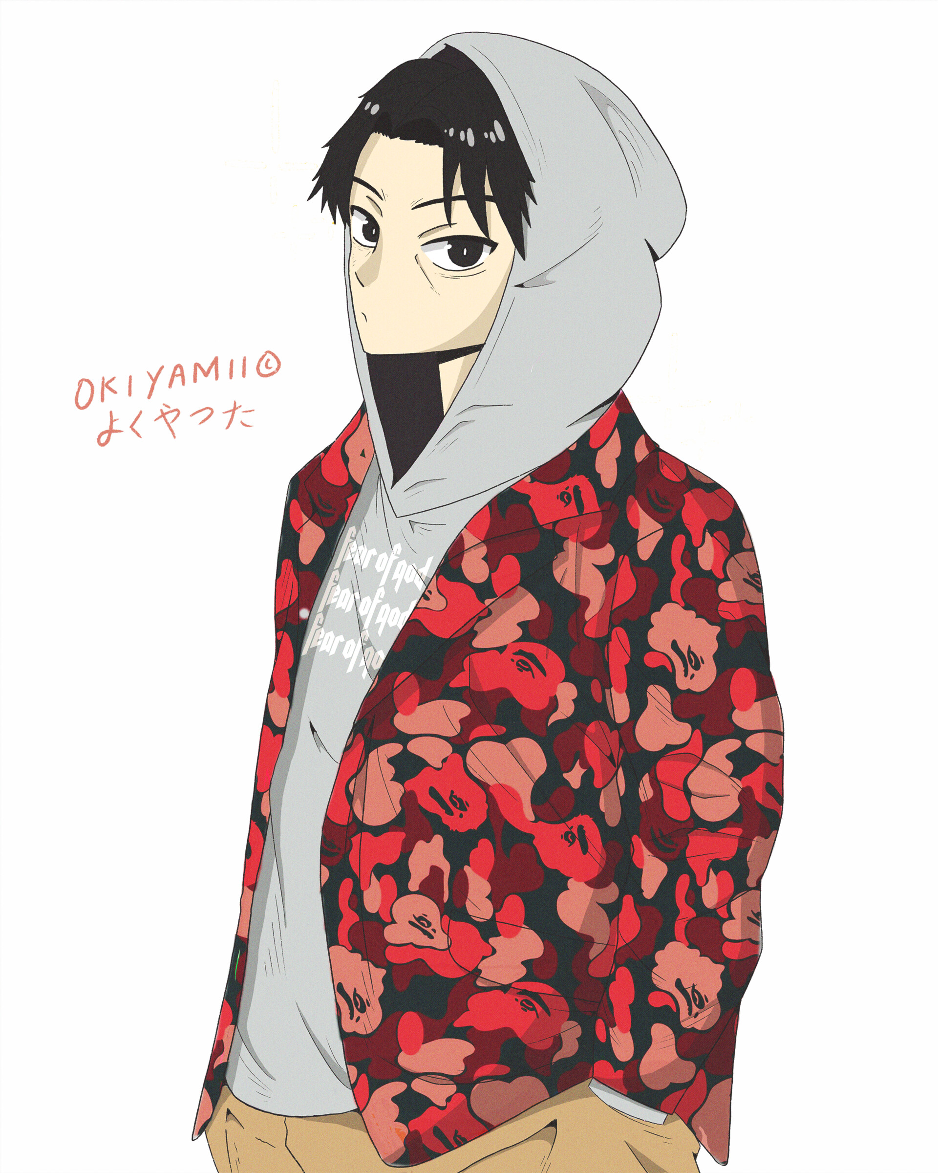 ArtStation Levi Ackermann x Bape Fear of God