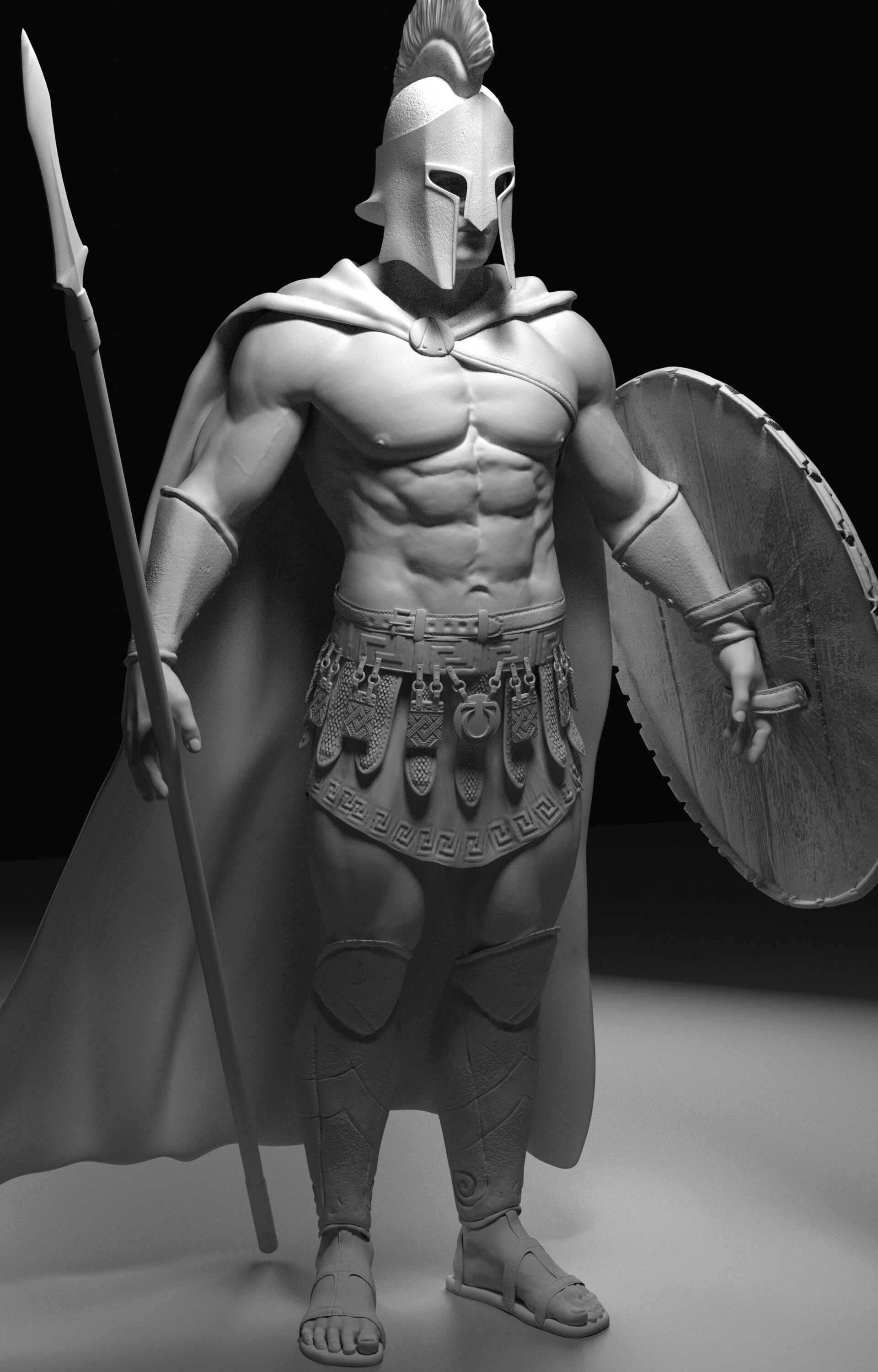 ArtStation - Spartan Warrior 3D model