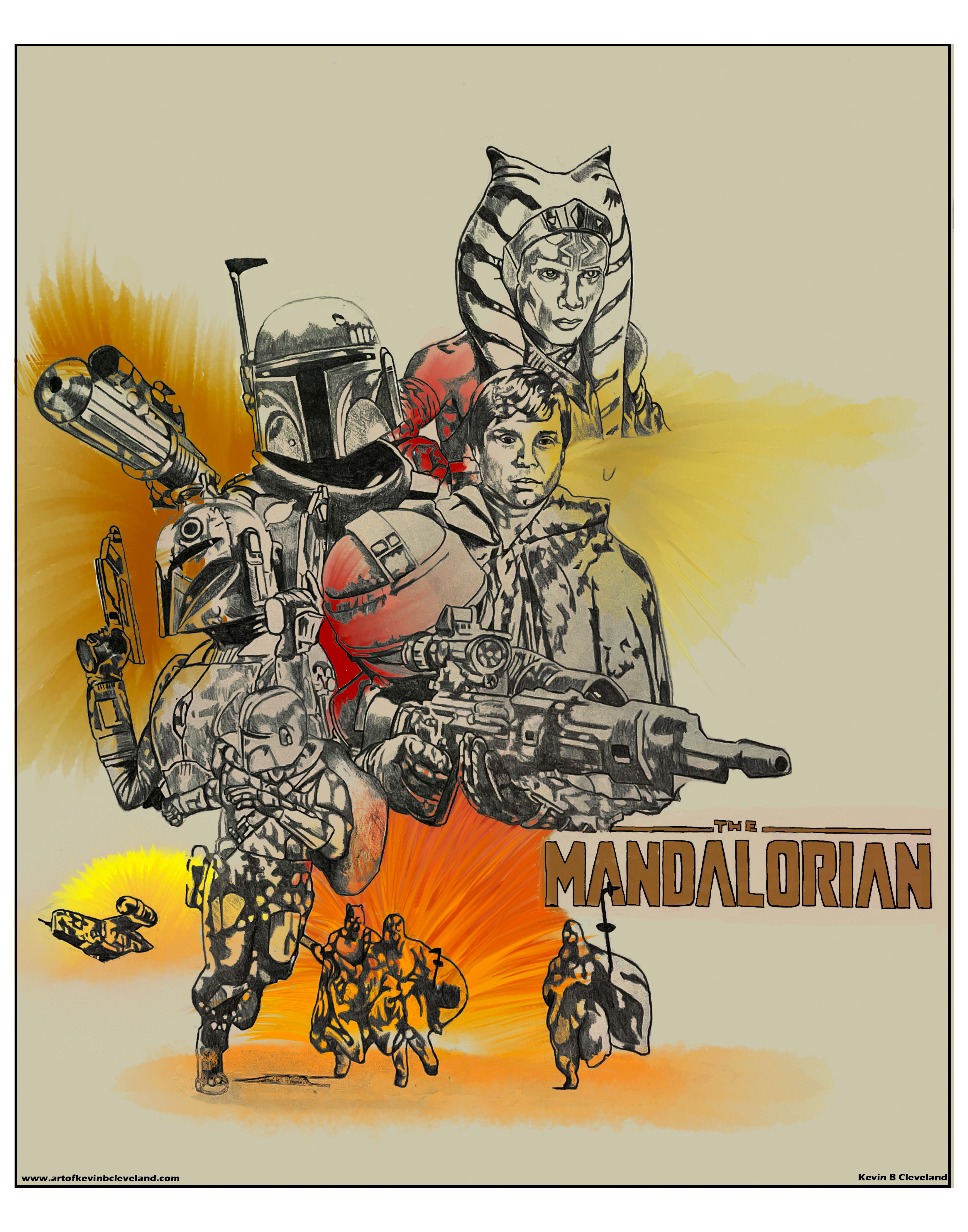Mandalorian Season 2 poster mock up (playing with paint)
