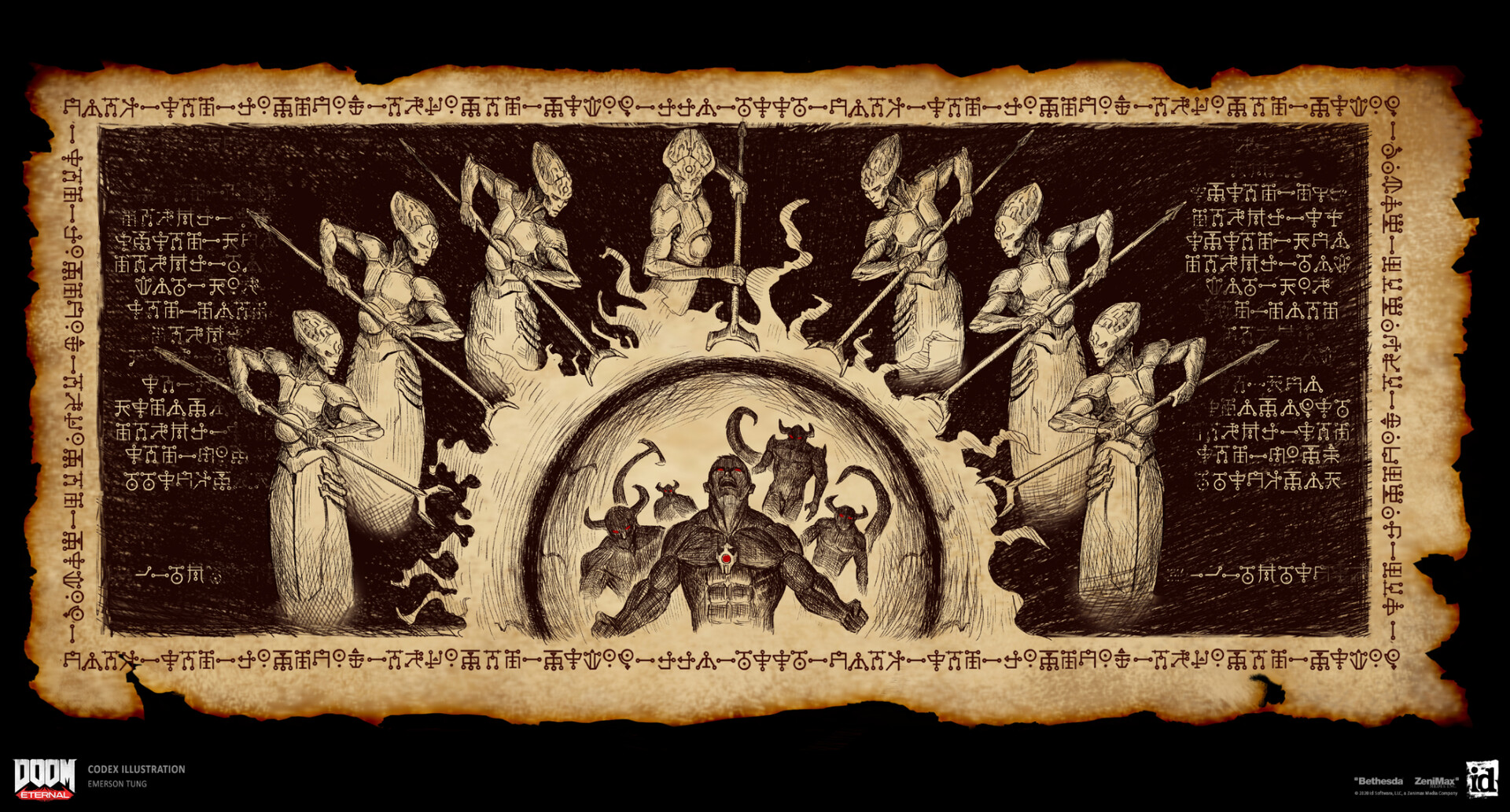 Emerson Tung - DOOM Eternal - Codex Illustration