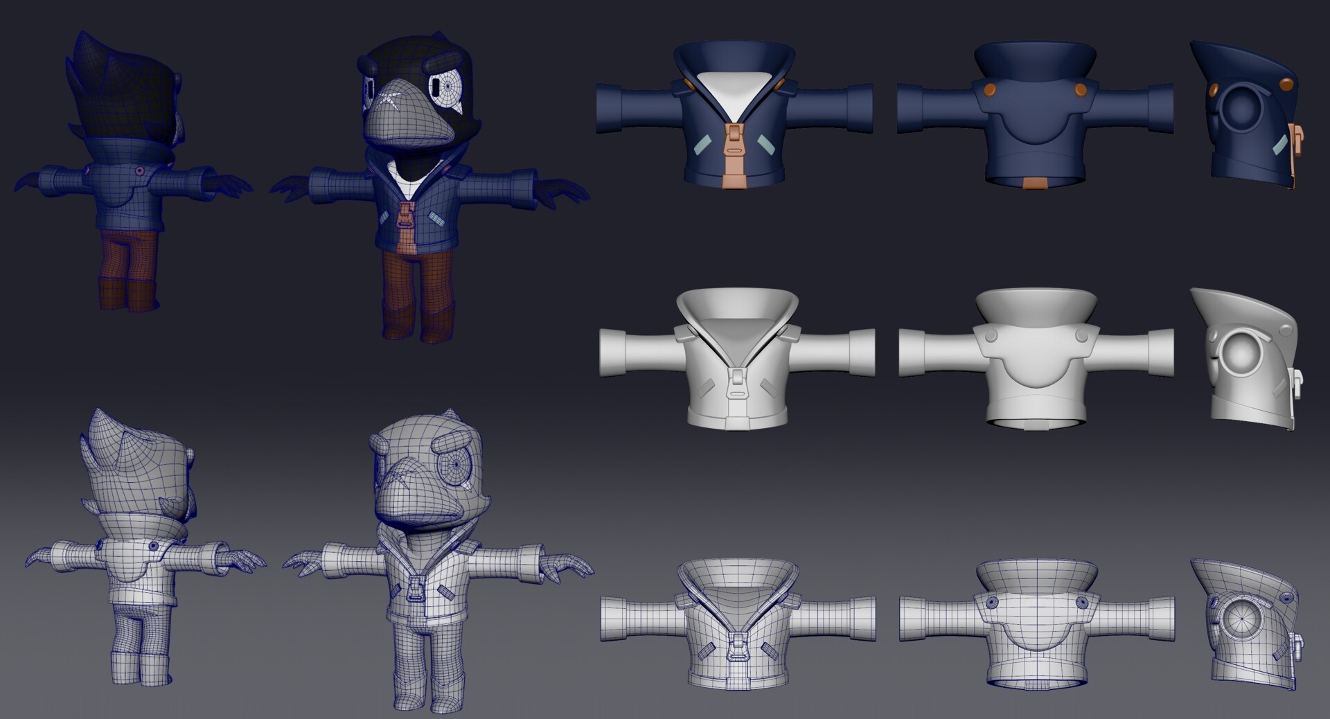 BrainBit 3D Crow 3D MODEL Brawl - Brainbit 3 