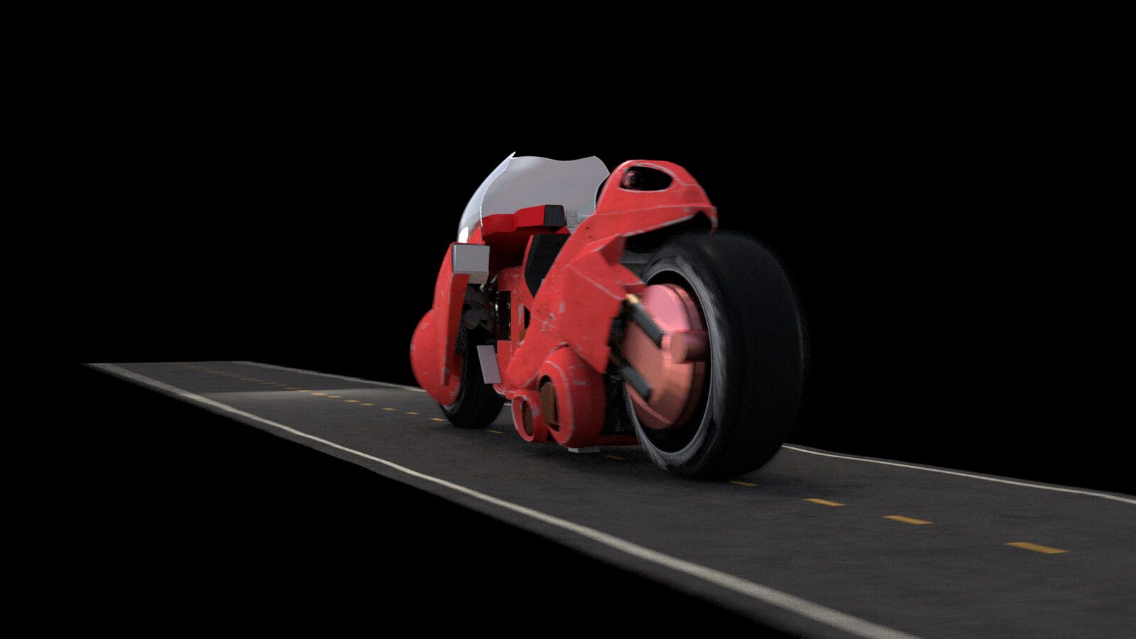 Akira Bike WIP - renderman