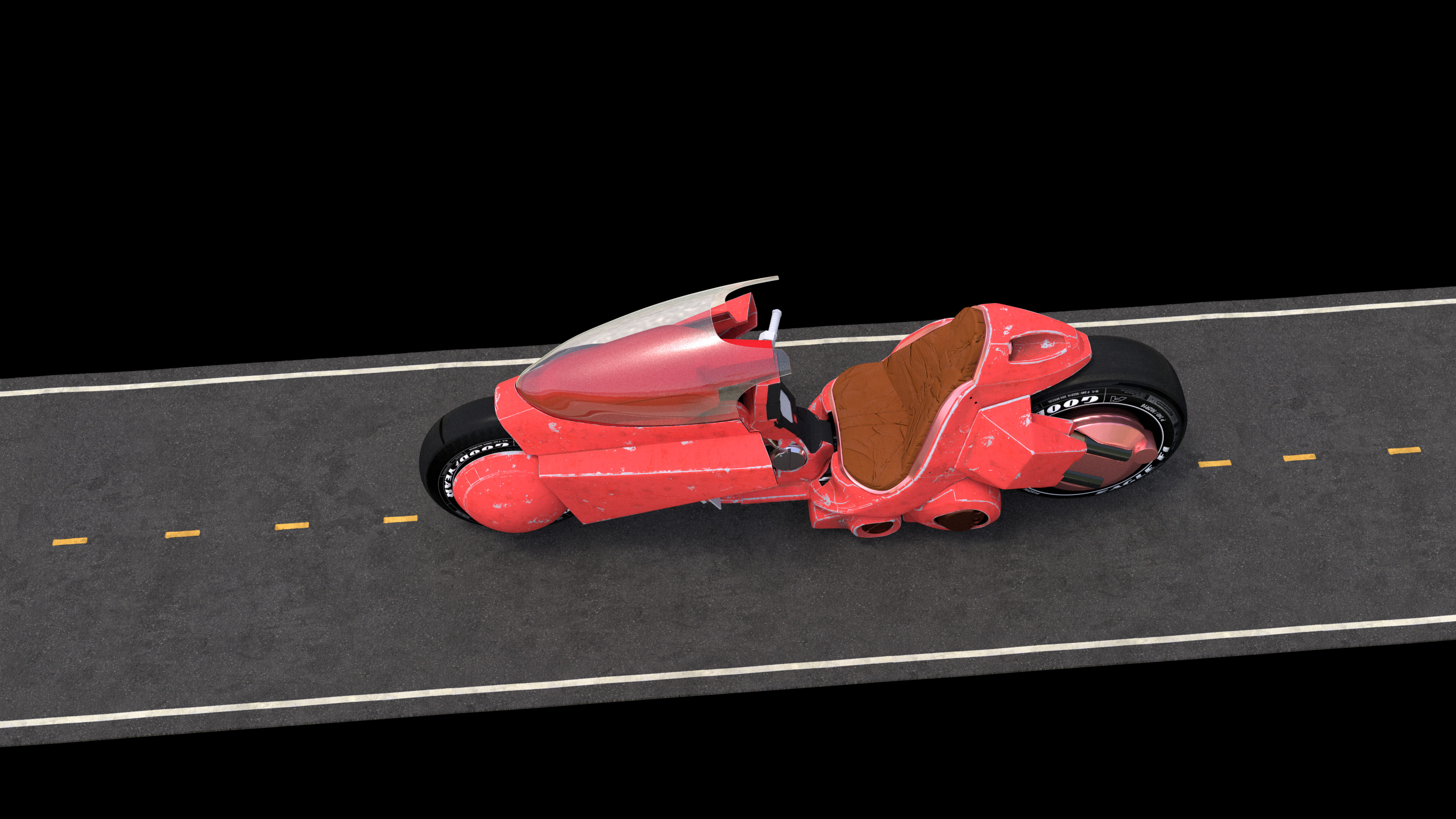 Akira Bike WIP - renderman