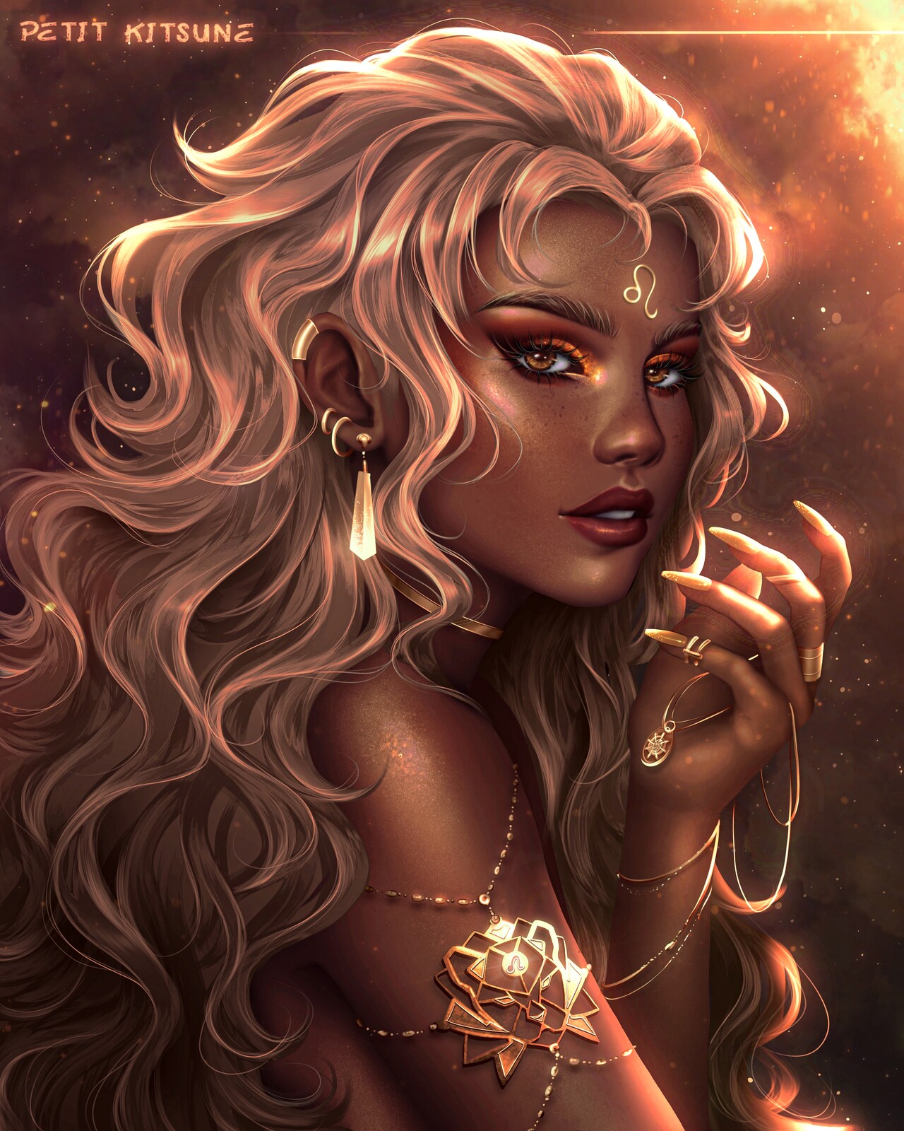 Leo goddess for my zodiac serie. 