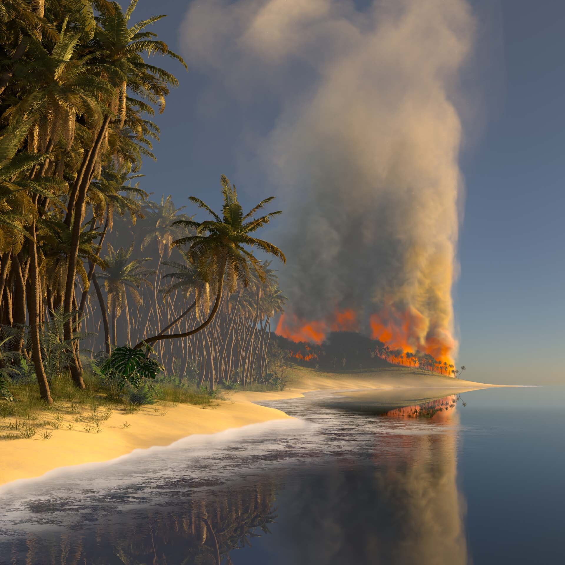 ArtStation Island on Fire