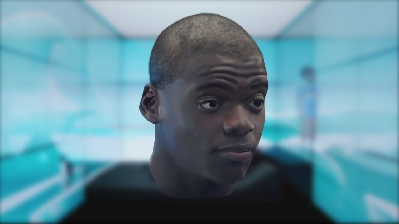 Alan Nuta Retrato de Daniel Kaluuya Black Mirror