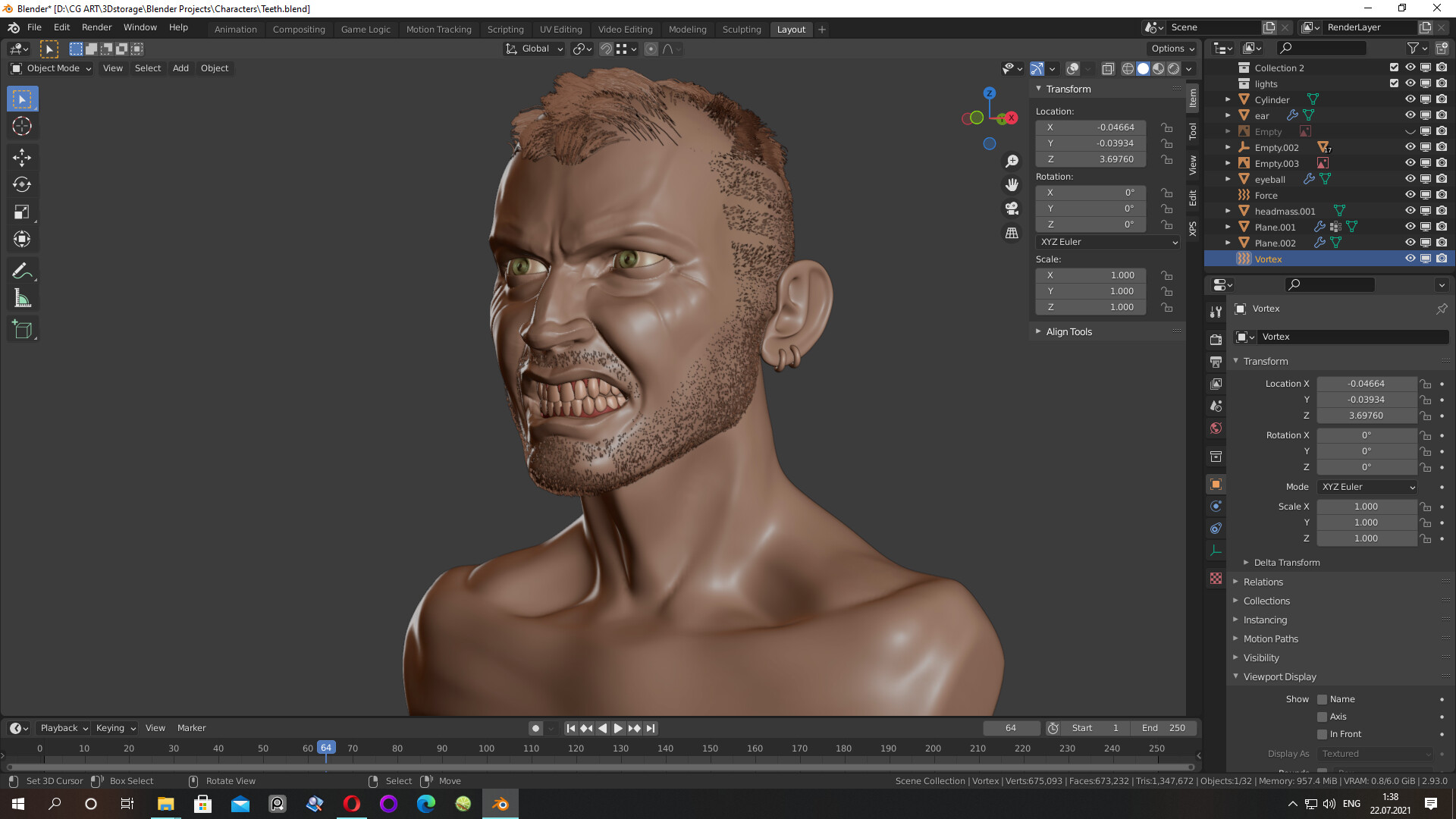 ArtStation Action Figure custom headsculpt WIP