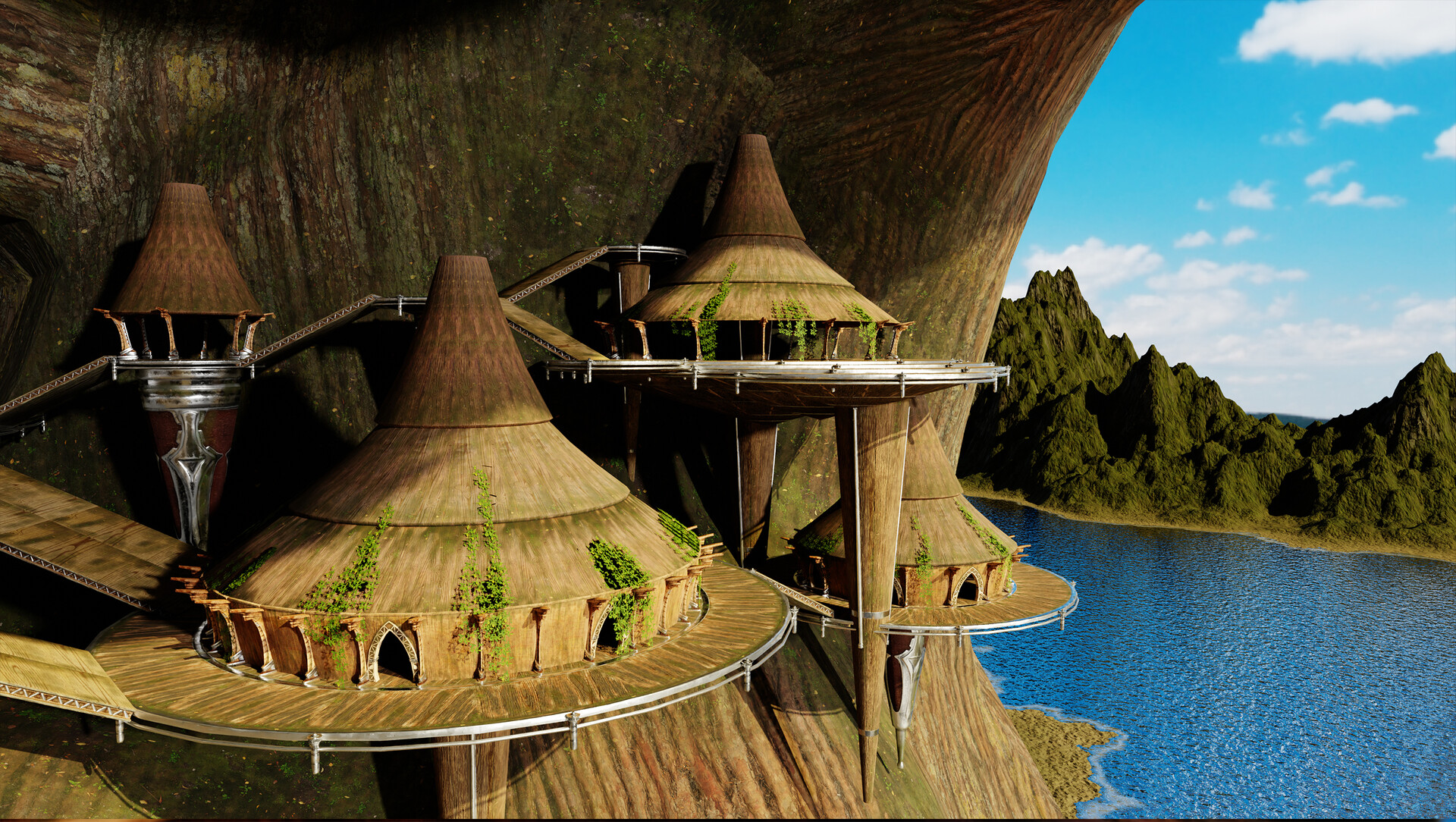 ArtStation Kashyyyk Village