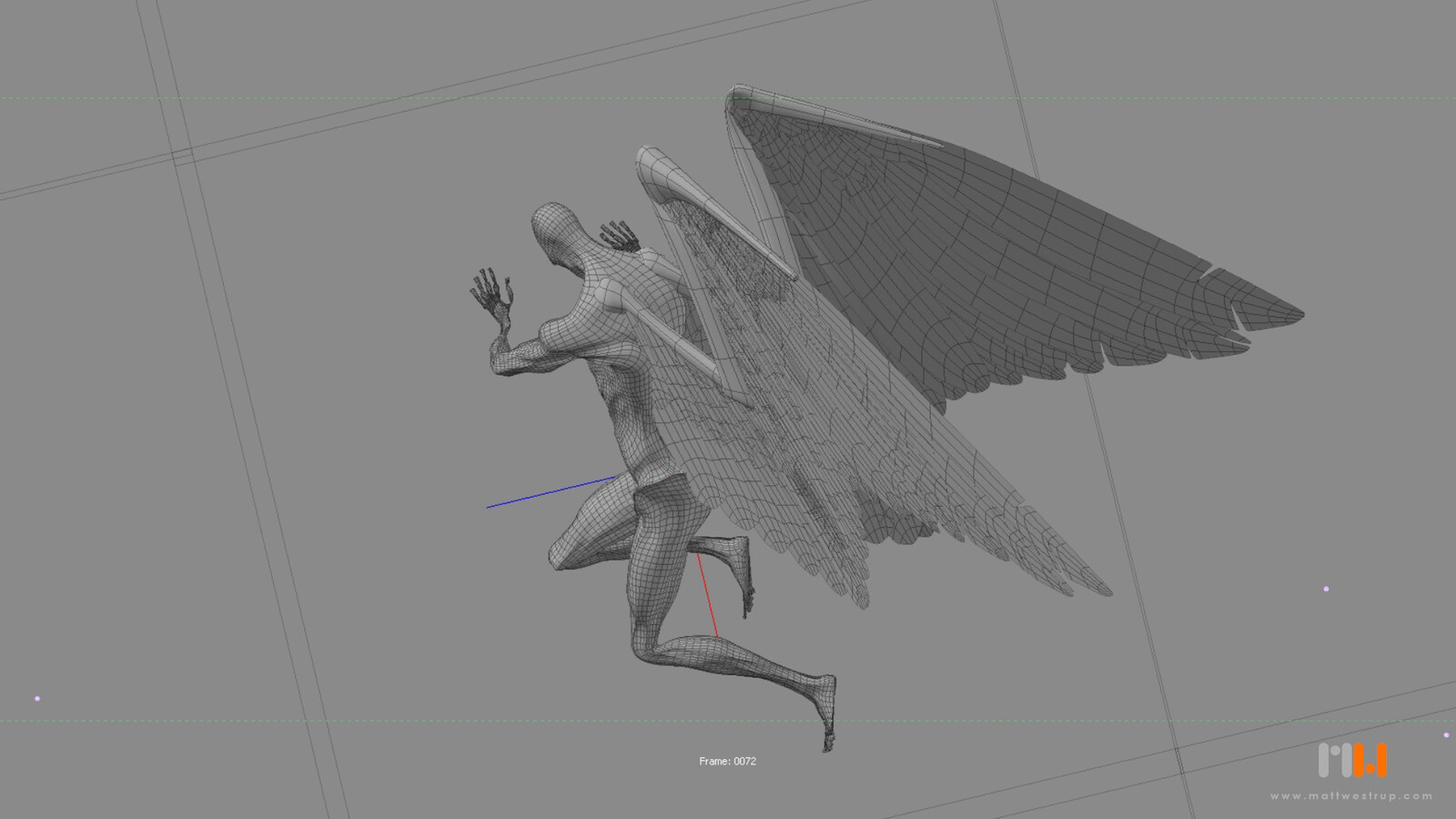 Role: Wing modelling, Texturing, Rigging, Animation.