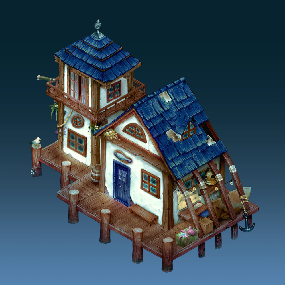 ArtStation Fishing house
