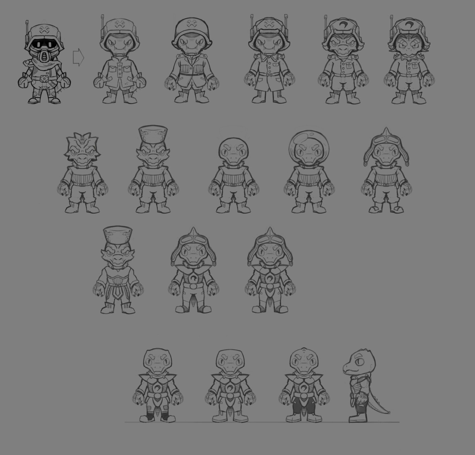 Filtering out to the lizard soldiers