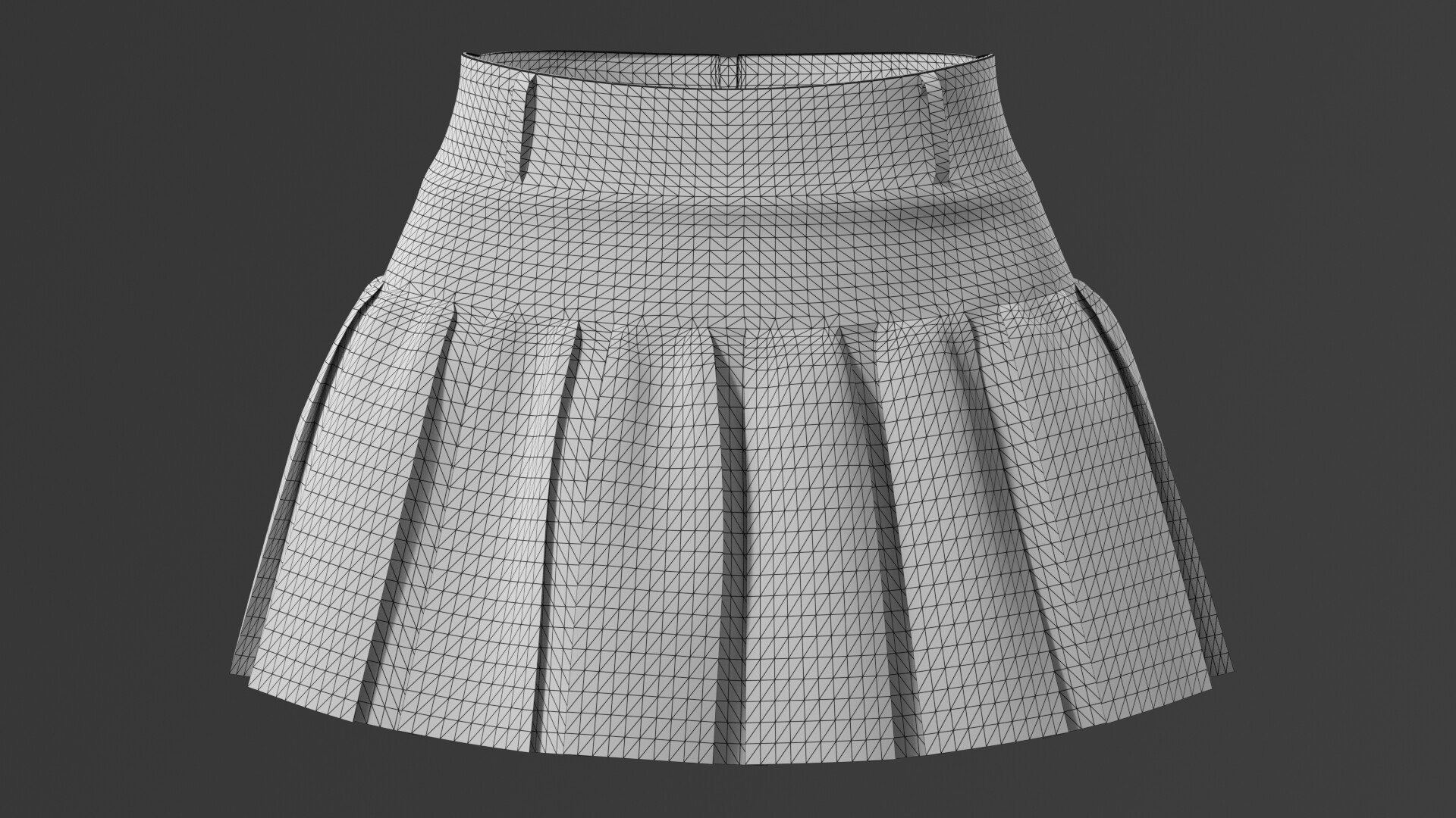 Denim mini skirt 3d top