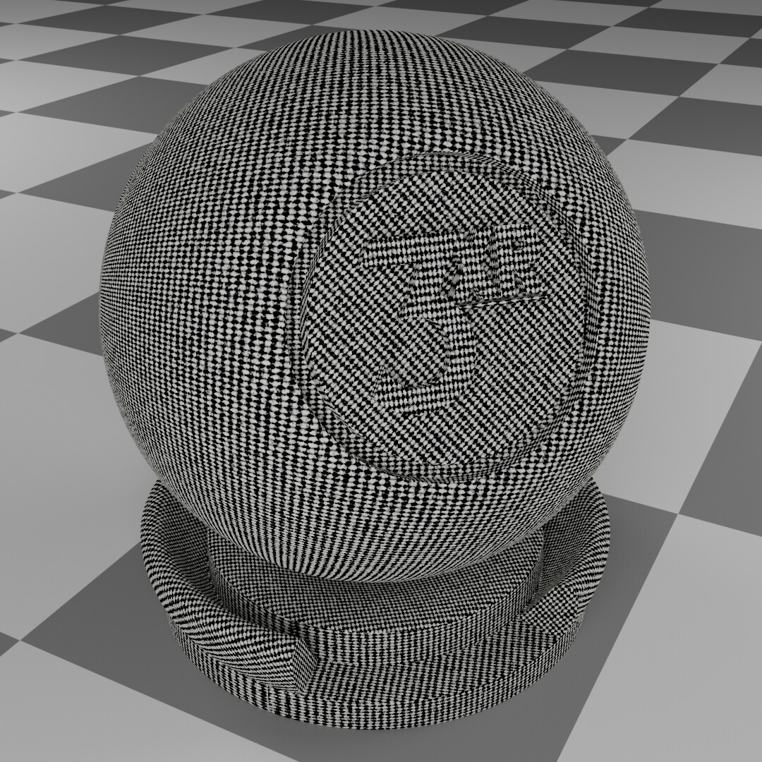 Lined cloth procedural material made &amp; rendered in Blender.