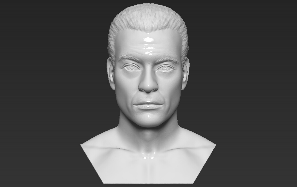 ArtStation - Van Damme Kickboxer bust 3D printing ready stl obj formats