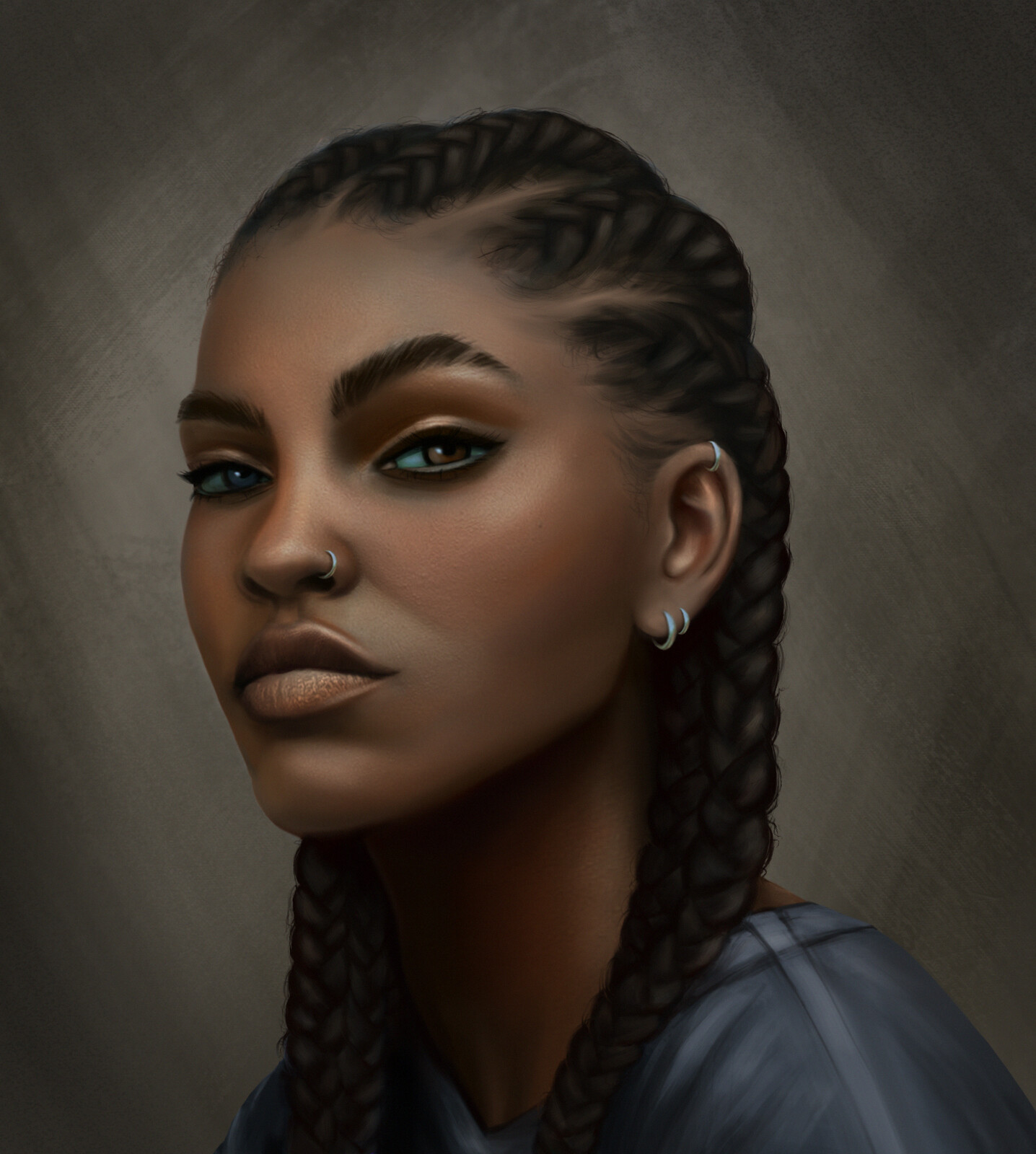 Fully Rendered Portrait Painting