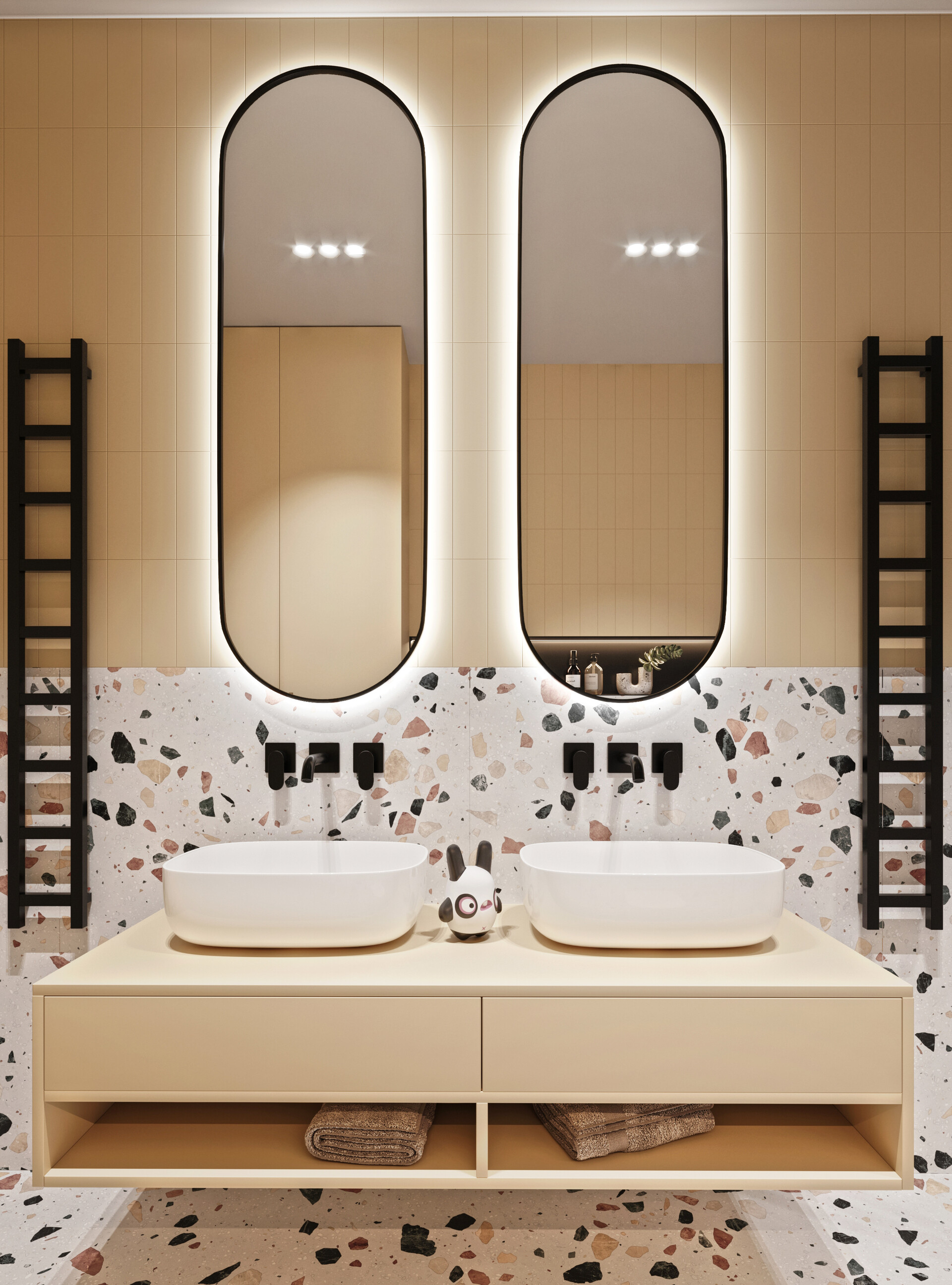 ArtStation - Kids bathroom design, image size:1920x2592