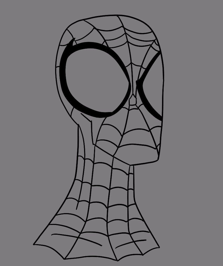 Spiderman Face Drawing | TikTok