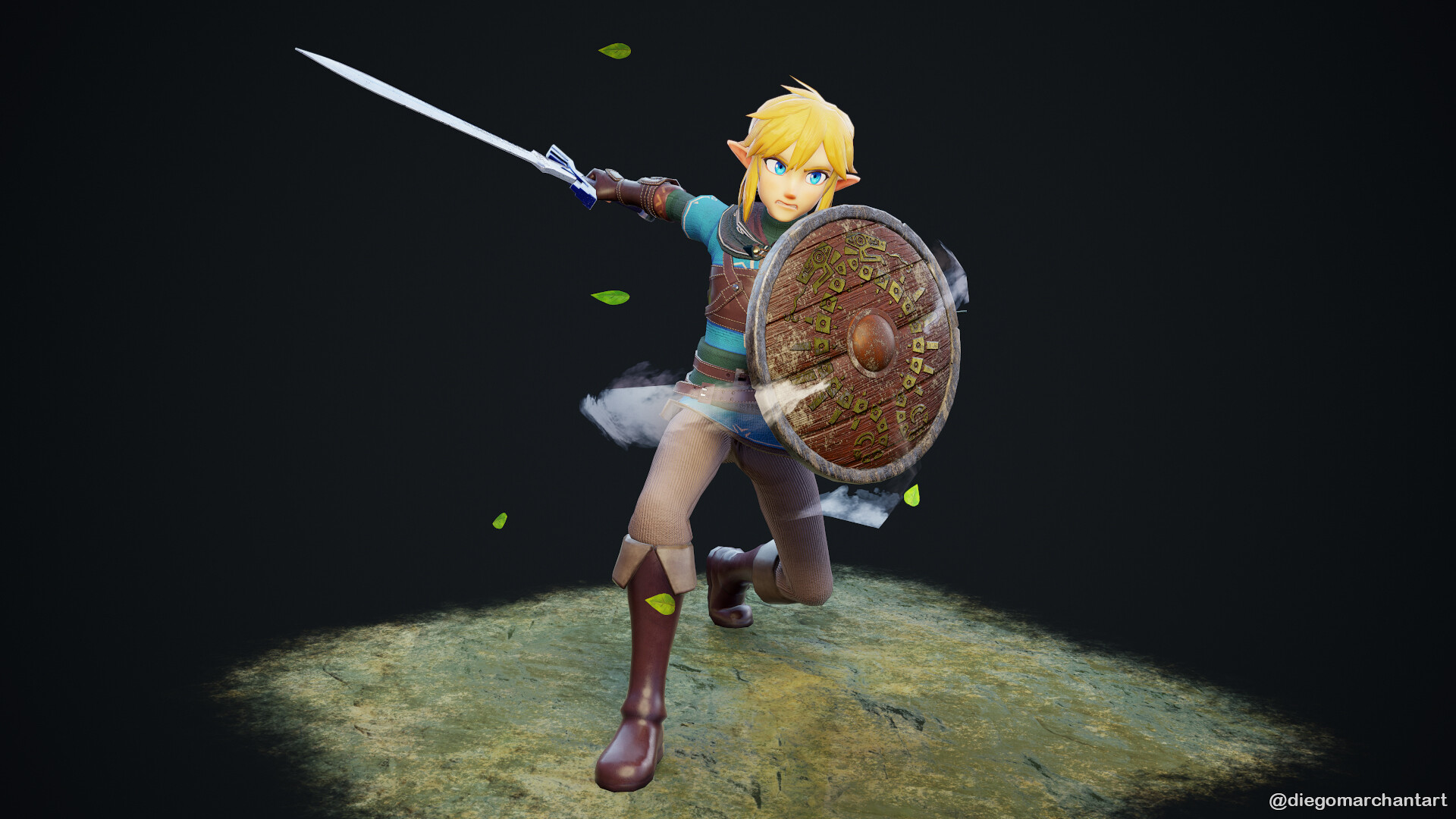 Link - The legend of Zelda Breath of the Wild - 3D model by