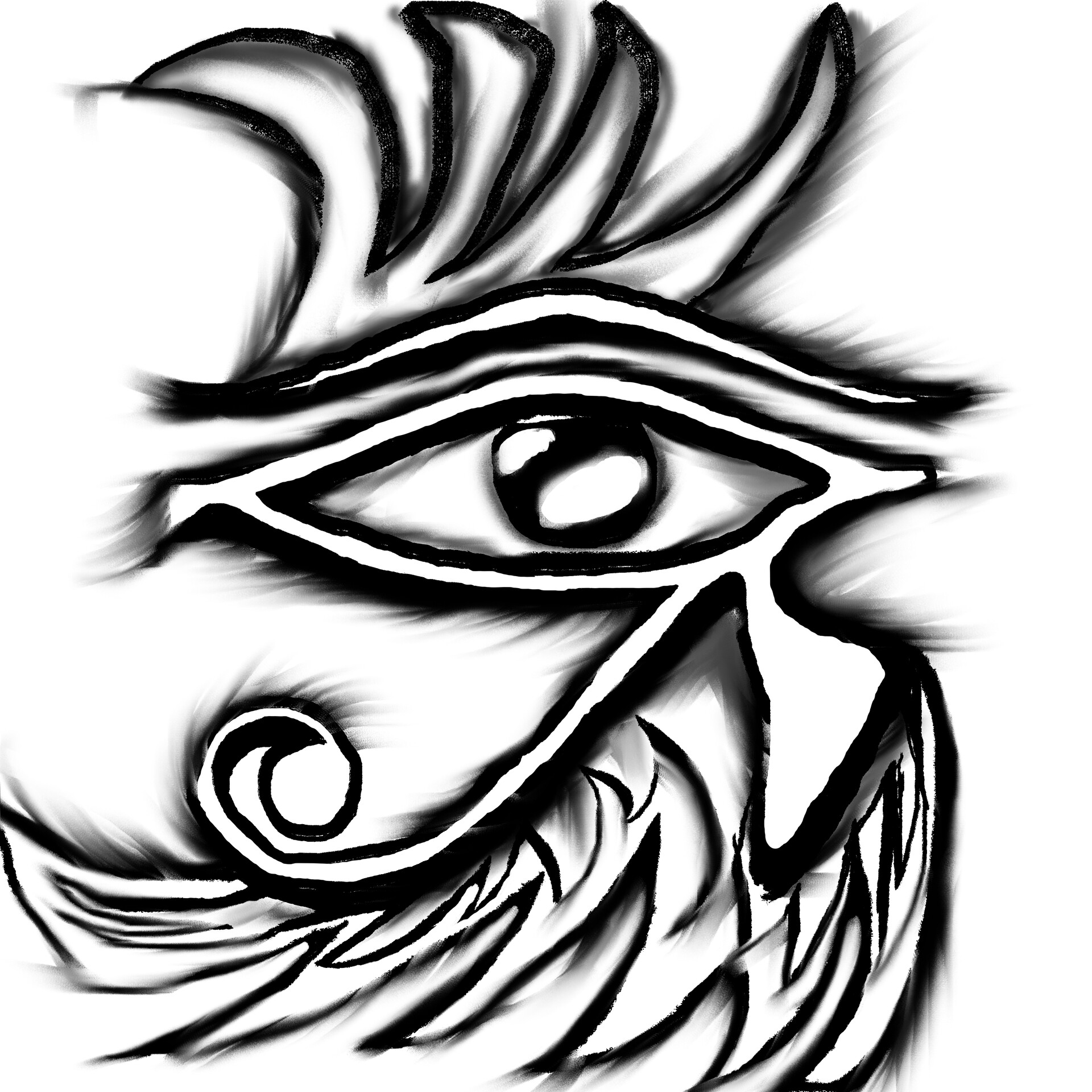 The meaning of the Eye of Horus tattoo history photo drawings sketches
