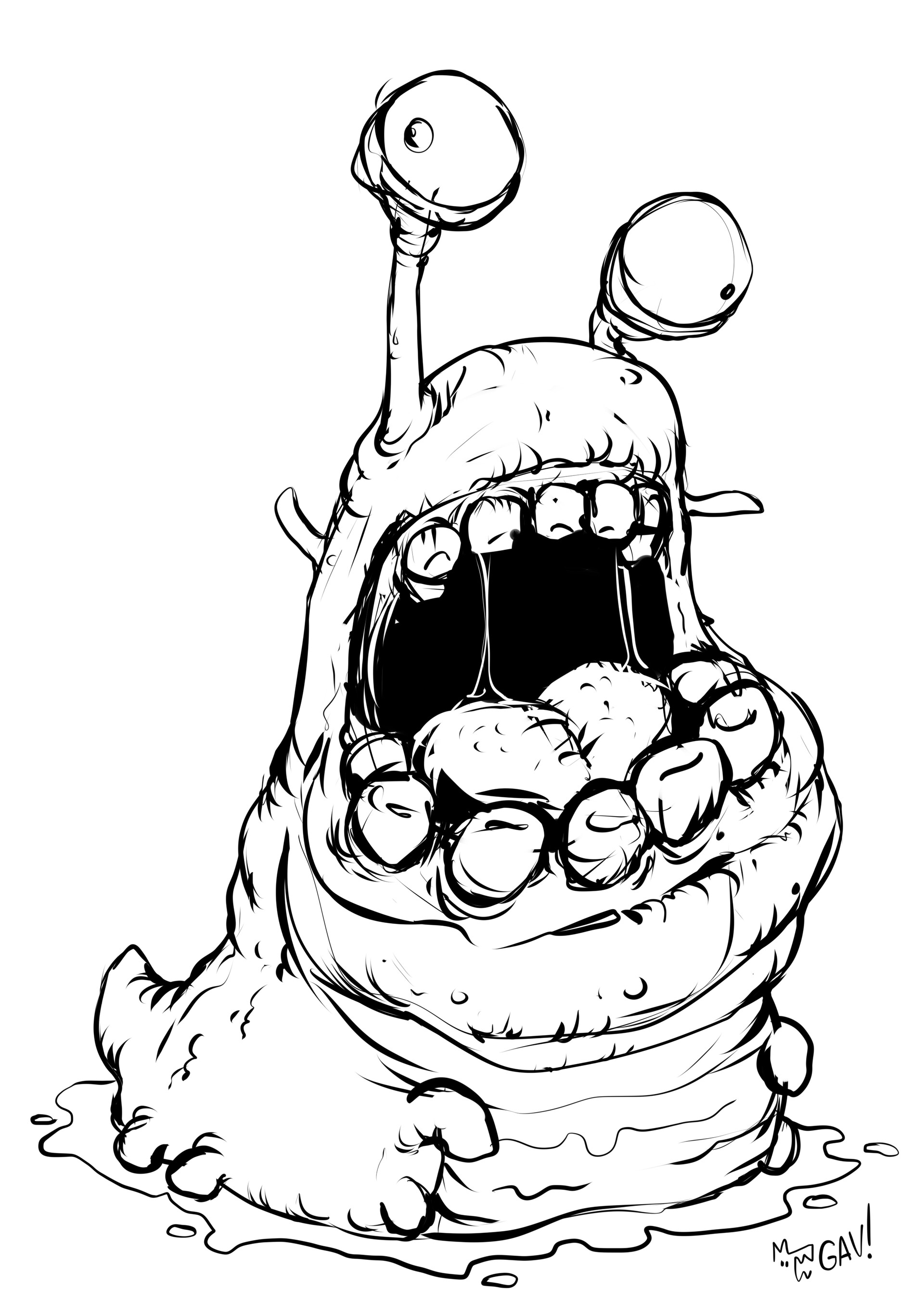 Artstation Ugly Slug Aleksandr Golubev