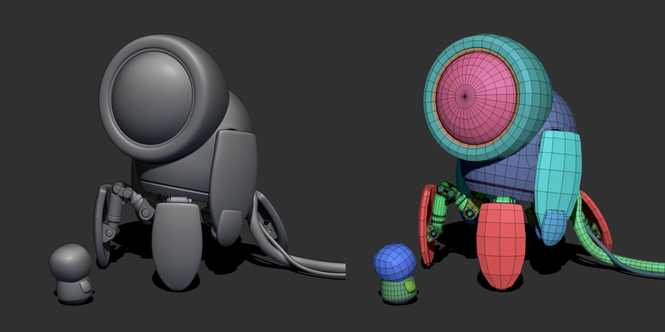 simple models from ZBrush