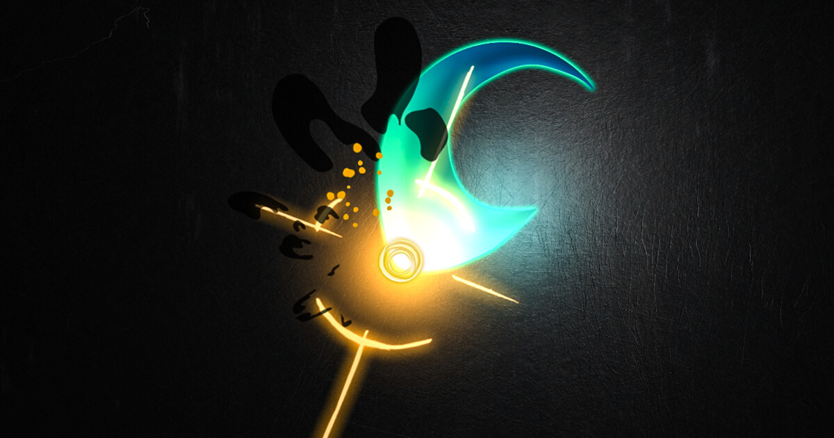 I made a Cian slash, just because I wanted to "get out of the box" and try different colors